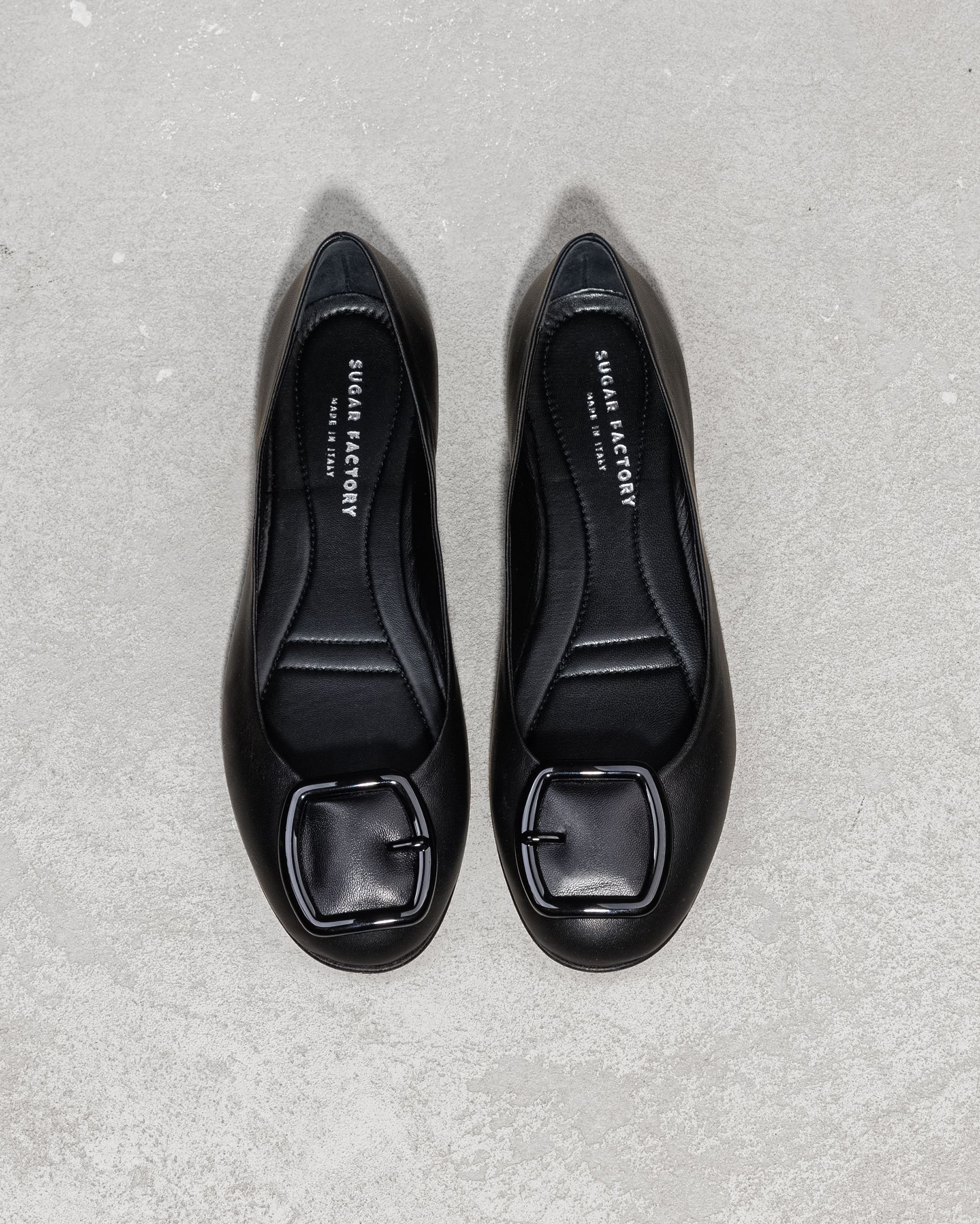 Черные кожаные балетки - Image 2 of 5