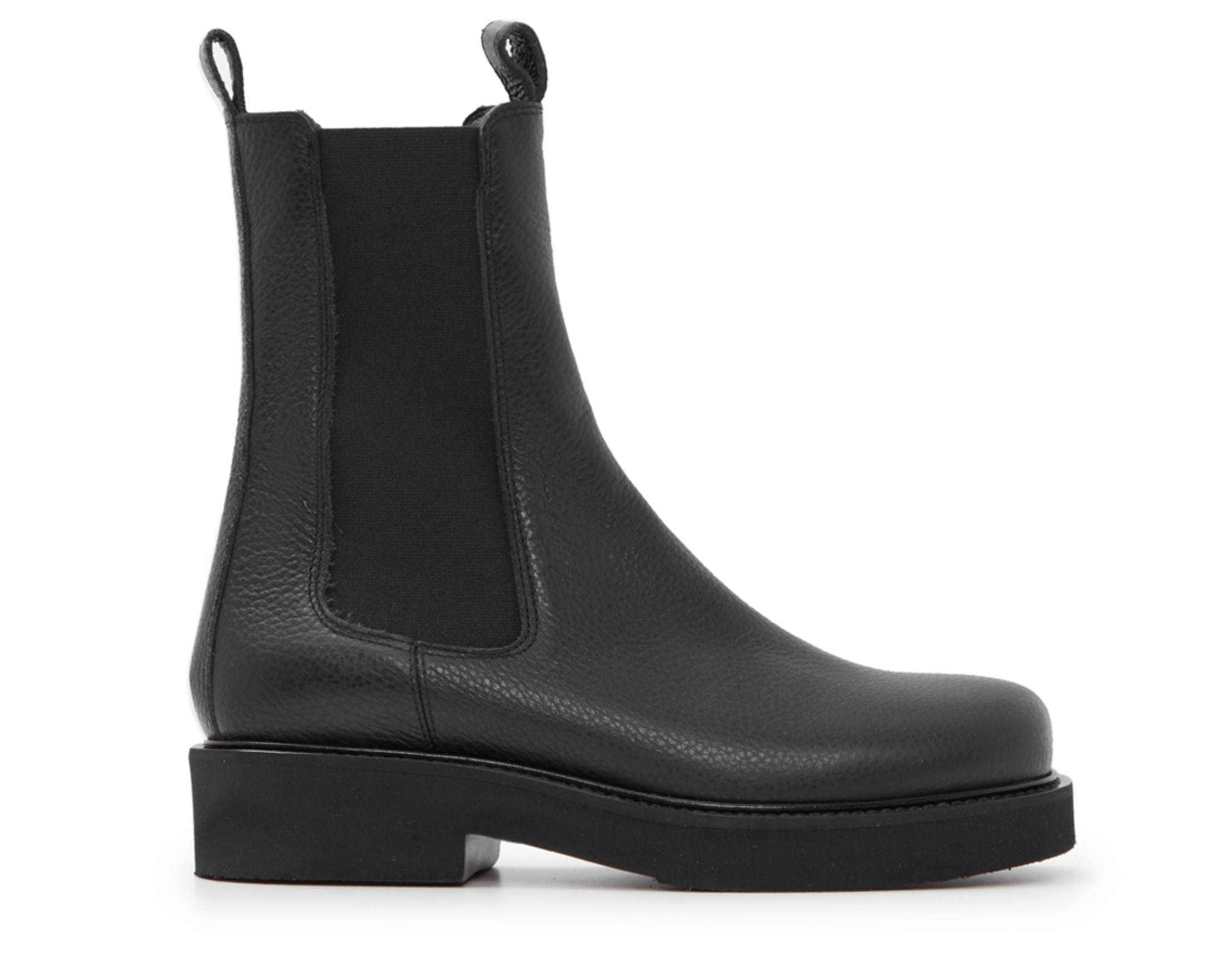 Черные кожаные челси - Main image