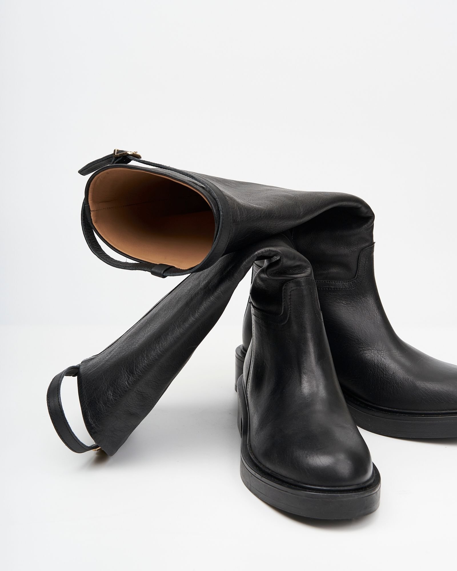 Черные кожаные сапоги - Image 4 of 4