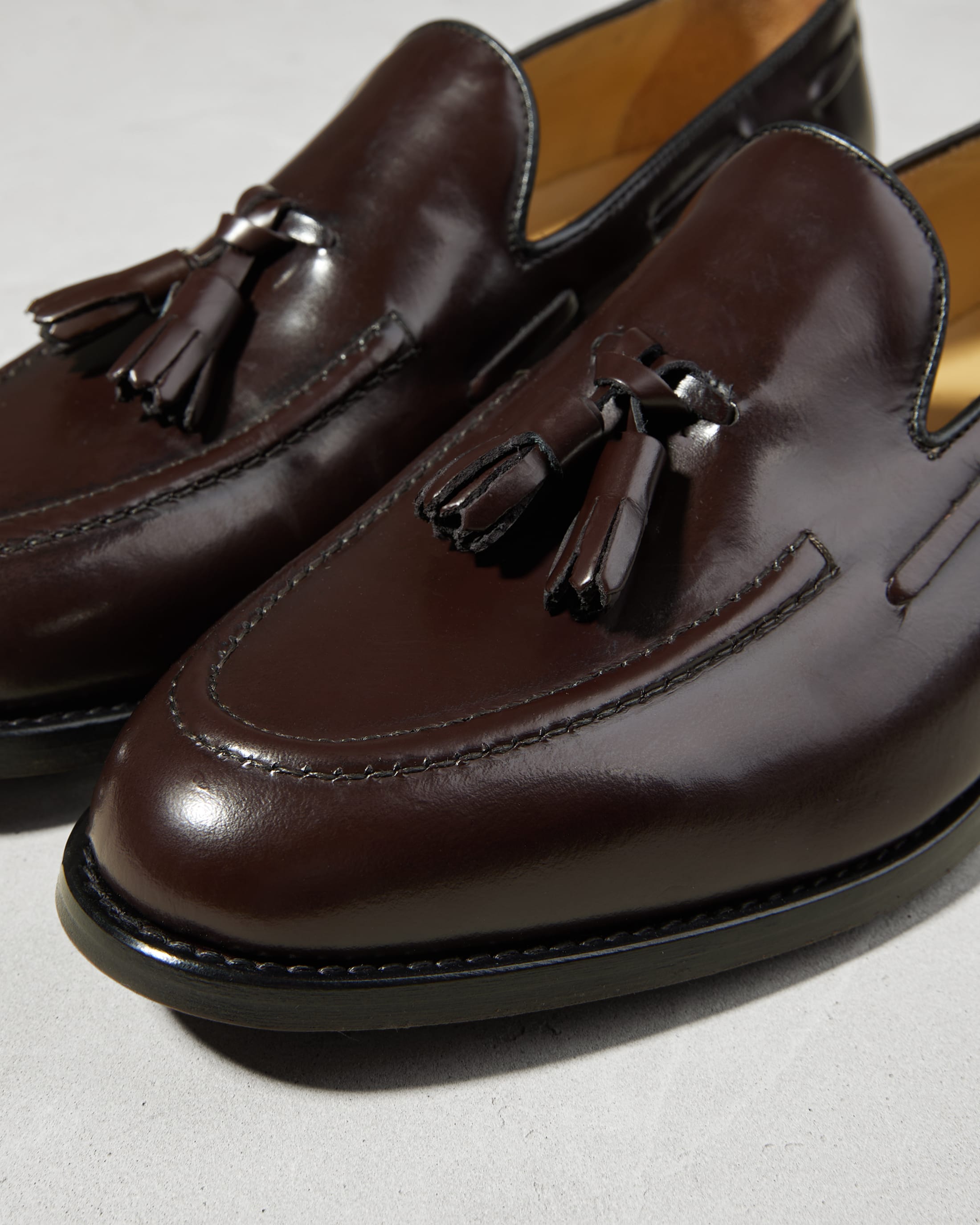 Темно-коричневые кожаные туфли - Image 3 of 5