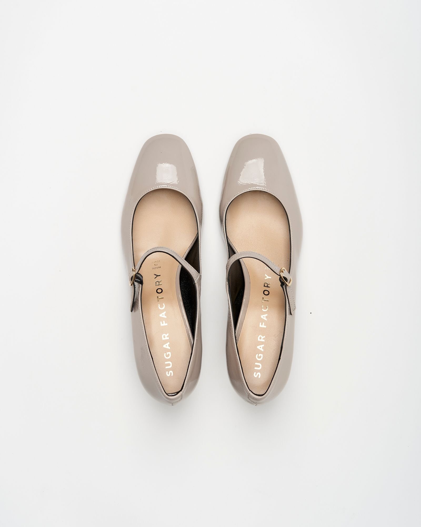 Бежевые кожаные туфли - Image 4 of 7