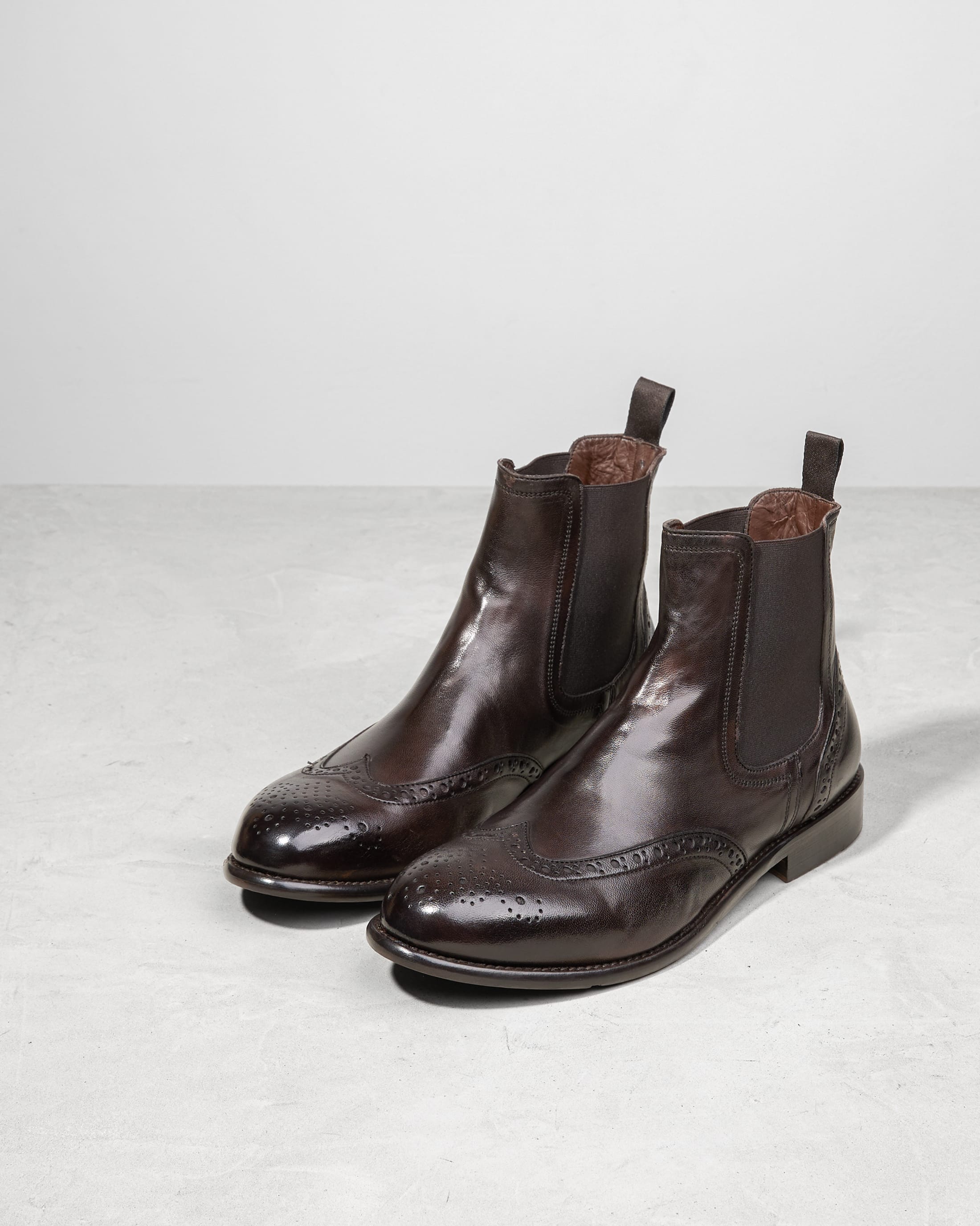 Темно-коричневые кожаные ботинки челси - Image 2 of 5