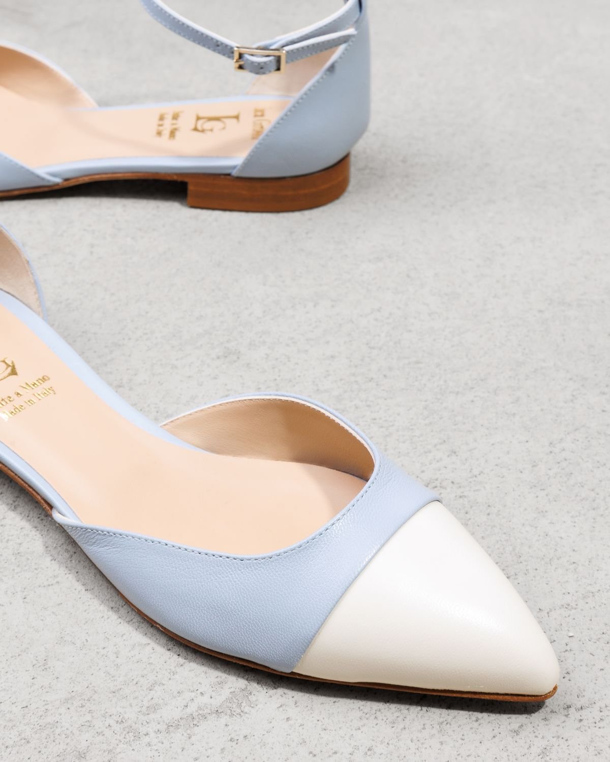 Голубые кожаные туфли - Image 4 of 6