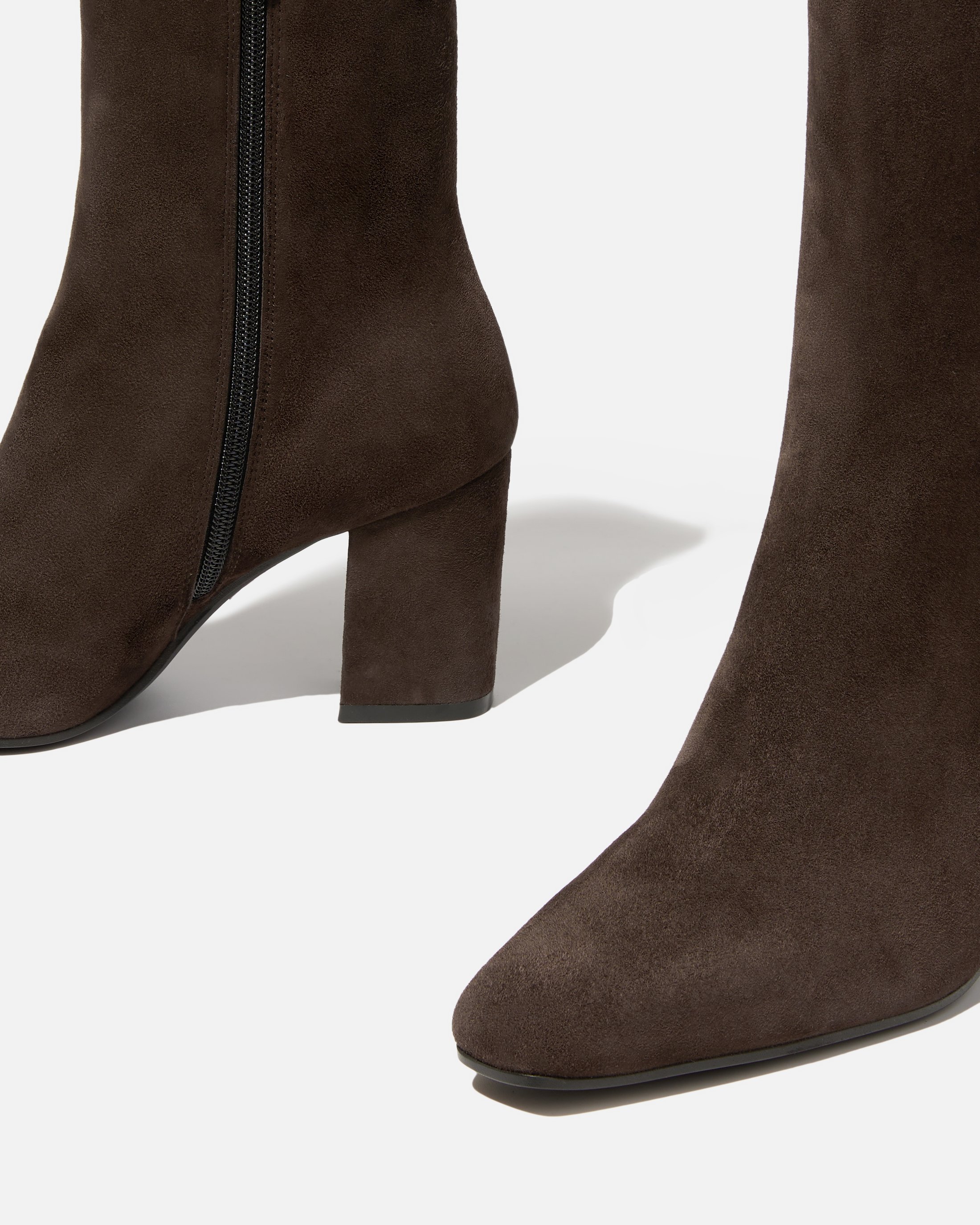 Темно-коричневые замшевые ботильоны - Image 4 of 5