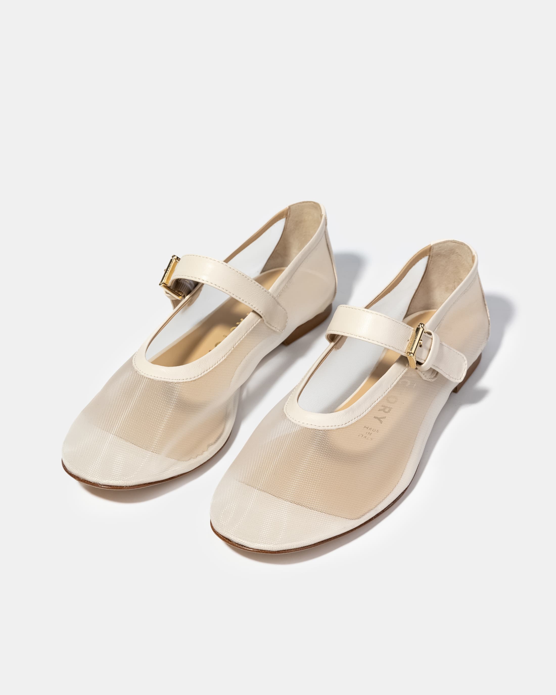 Белые балетки из текстильной сетки - Image 2 of 5