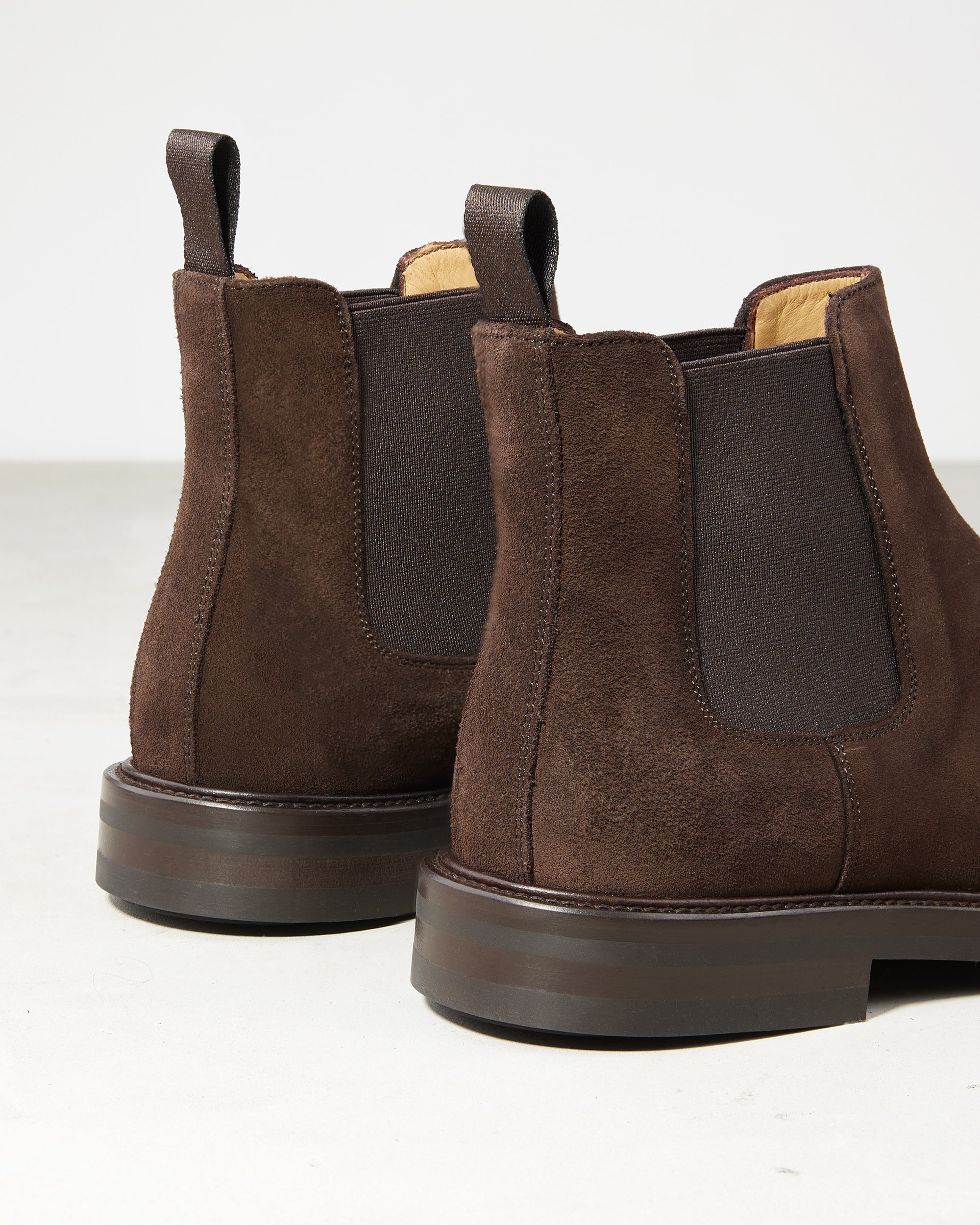 Темно-коричневые замшевые ботинки-челси - Image 4 of 5