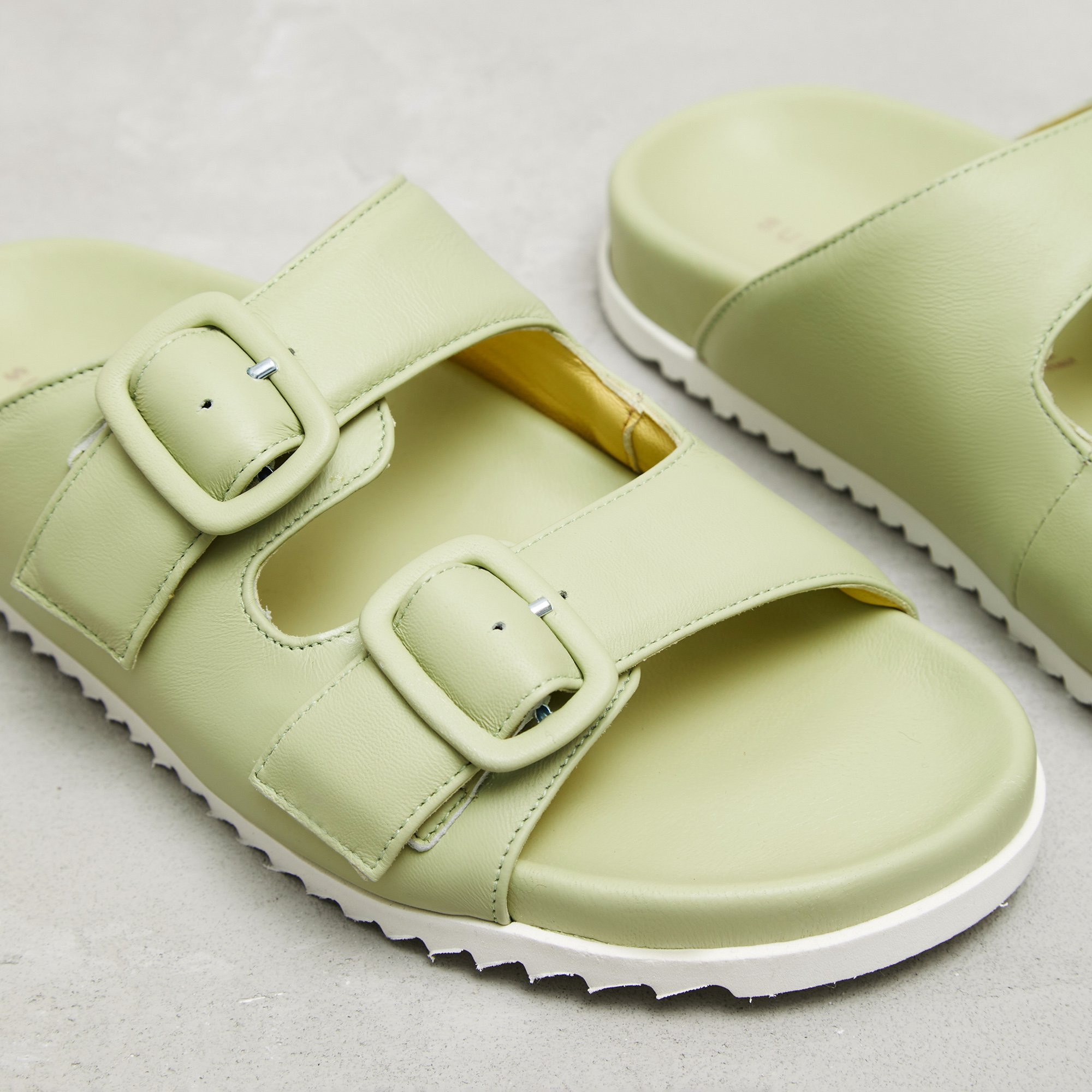 Салатовые кожаные биркенштоки - Image 3 of 5