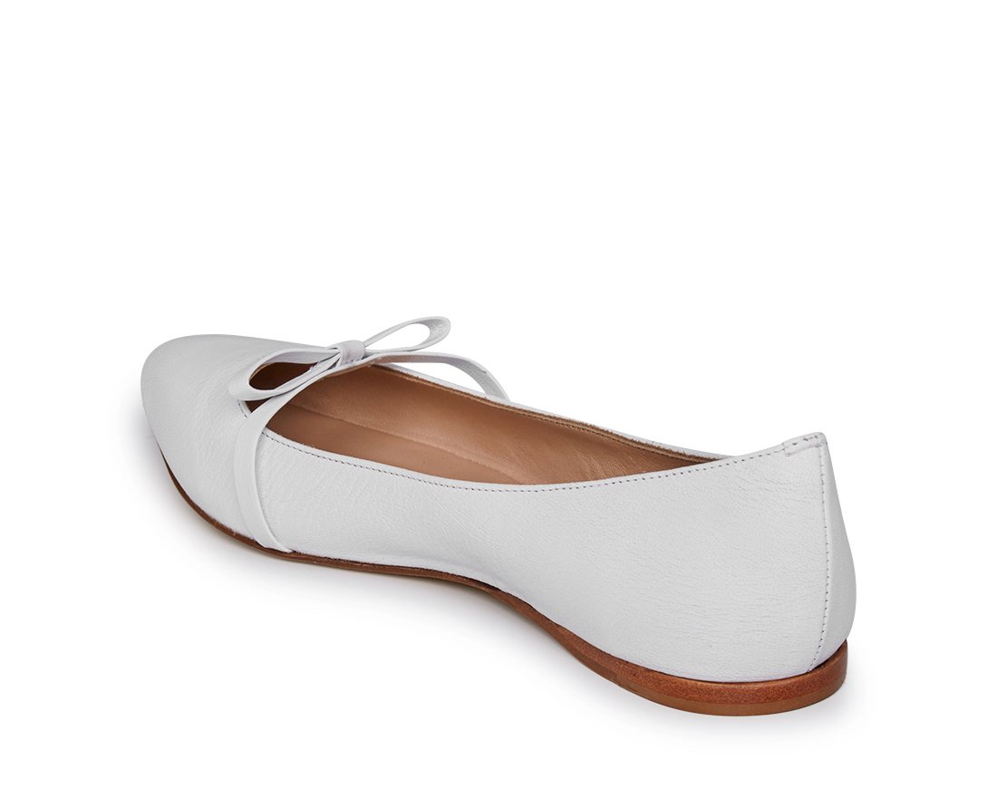 Белые кожаные балетки - Image 3 of 4