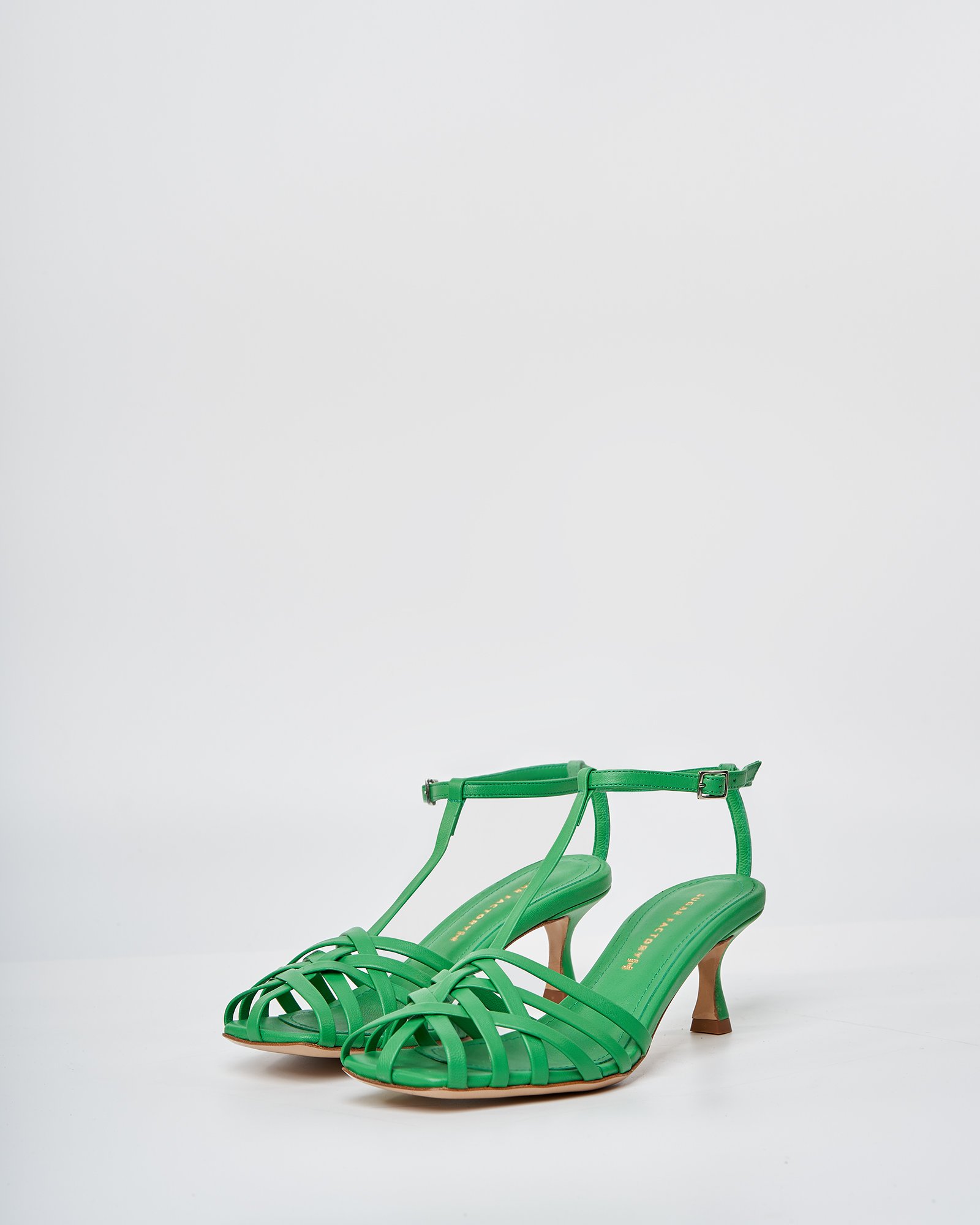 Зеленые кожаные босоножки - Image 4 of 4