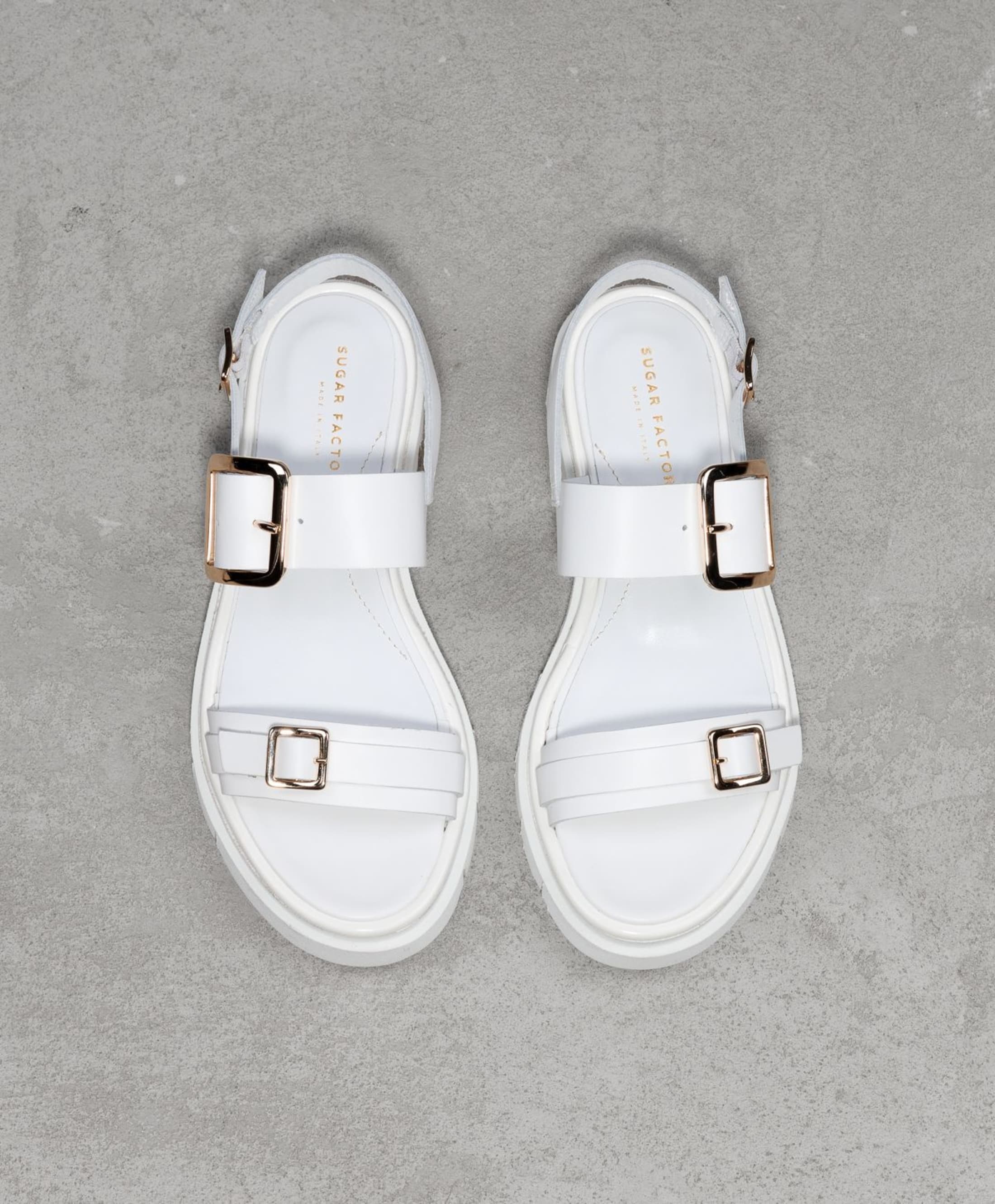 Белые кожаные сандалии - Image 2 of 6