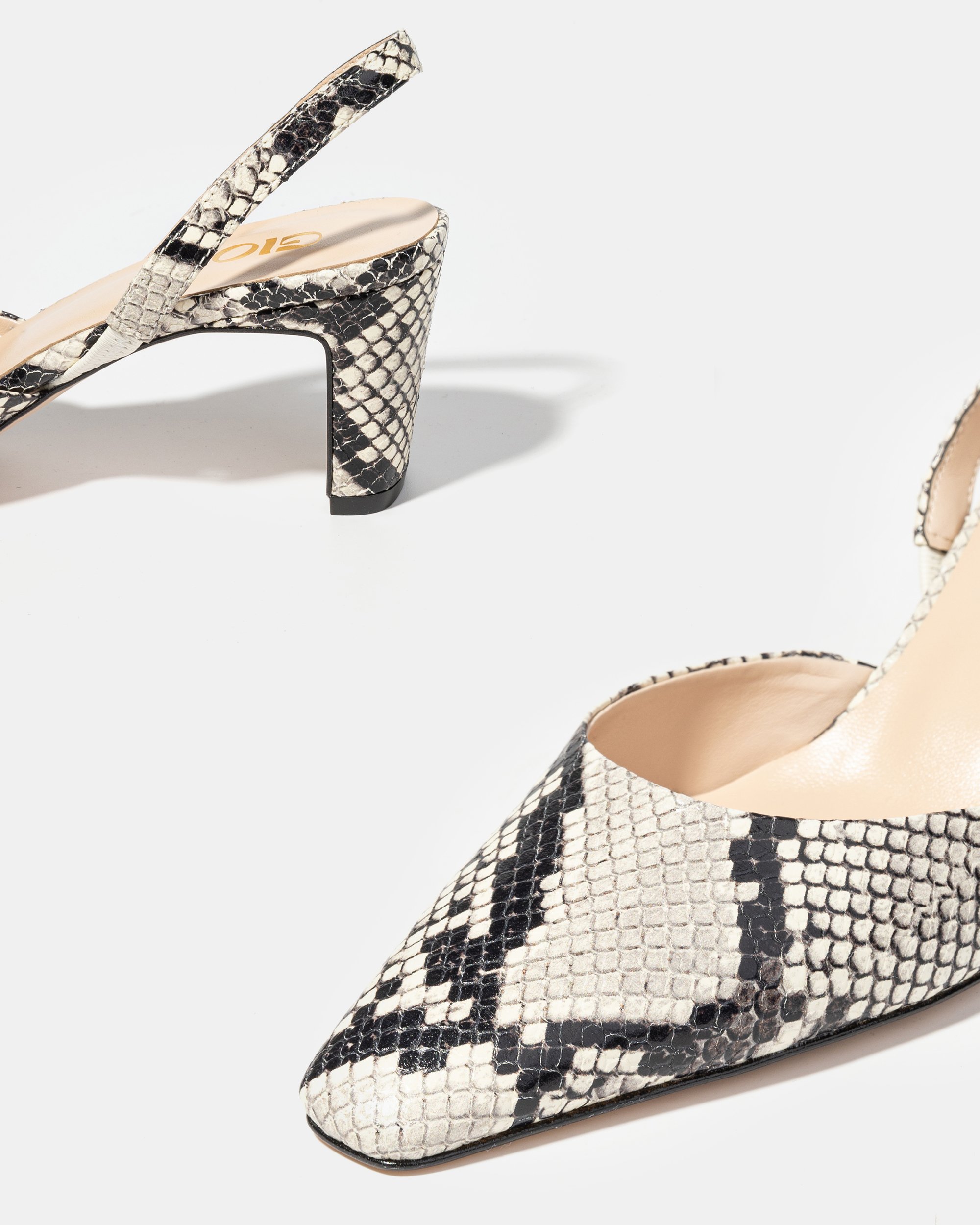 Кожаные туфли с принтом питона - Image 4 of 5