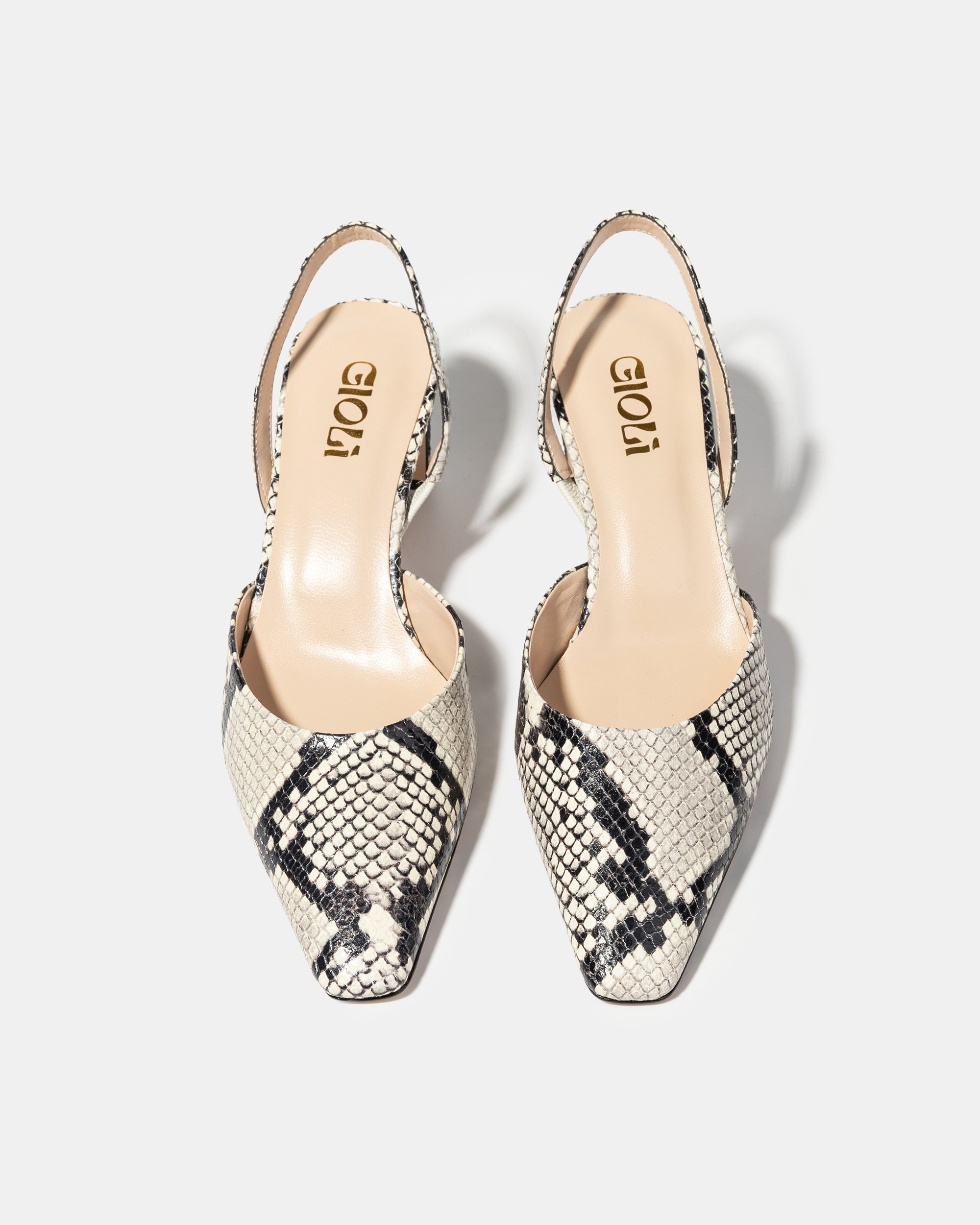Кожаные туфли с принтом питона - Image 3 of 5