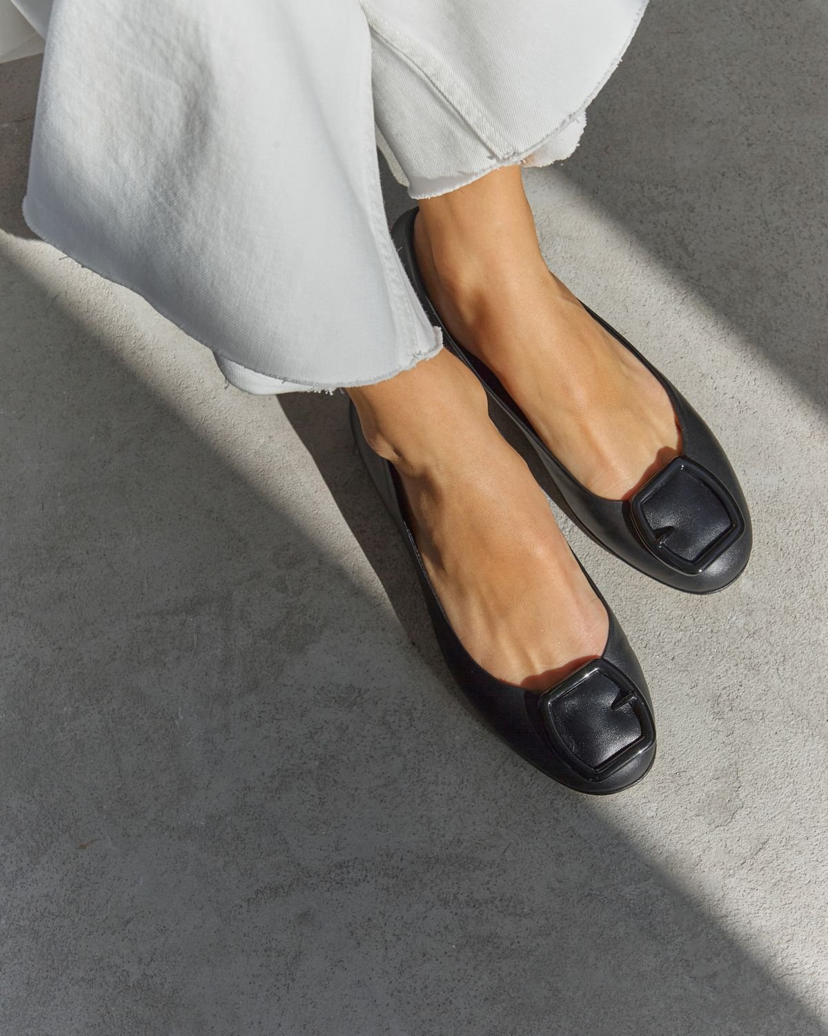 Черные кожаные балетки - Image 5 of 5