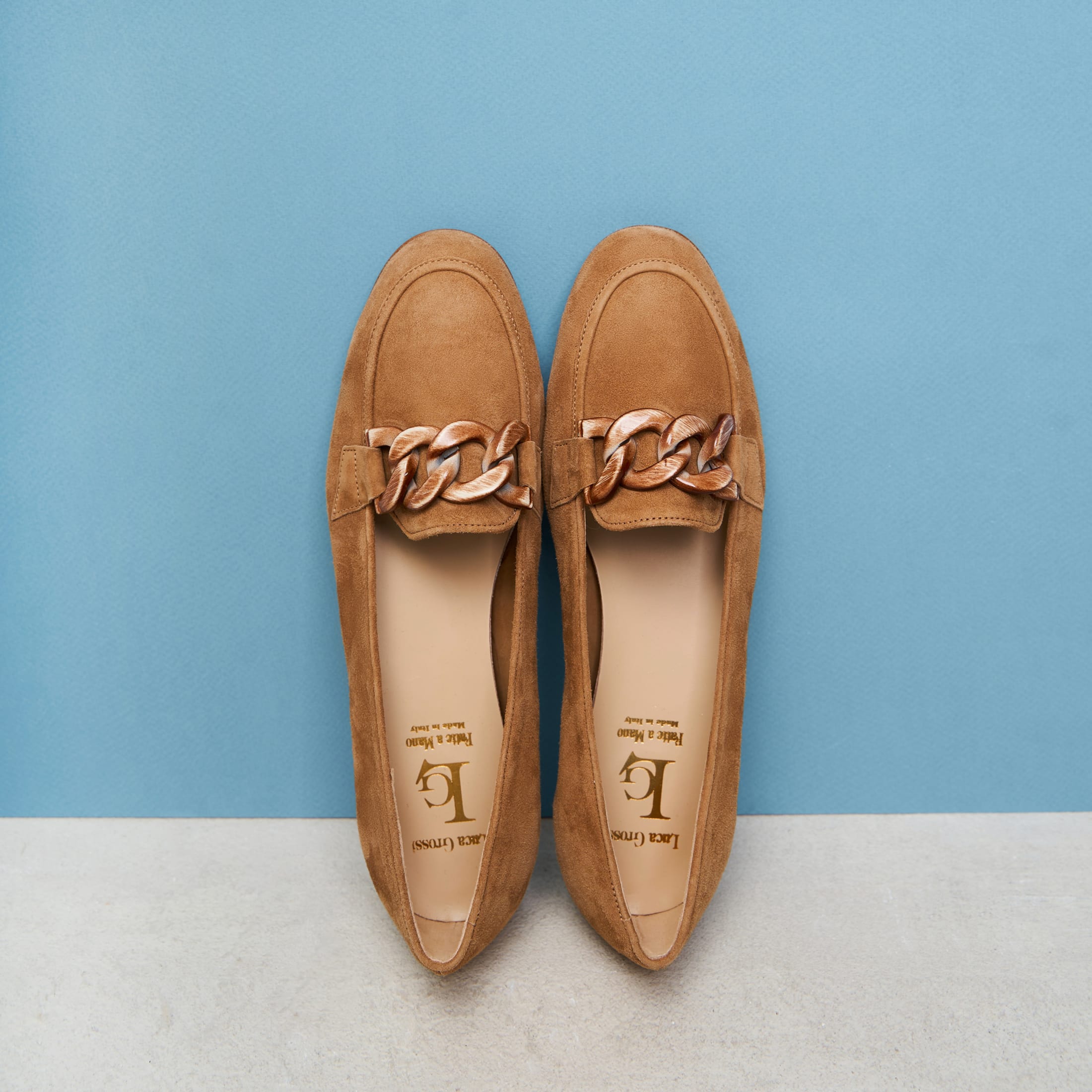 Коричневые замшевые лоферы - Image 2 of 5