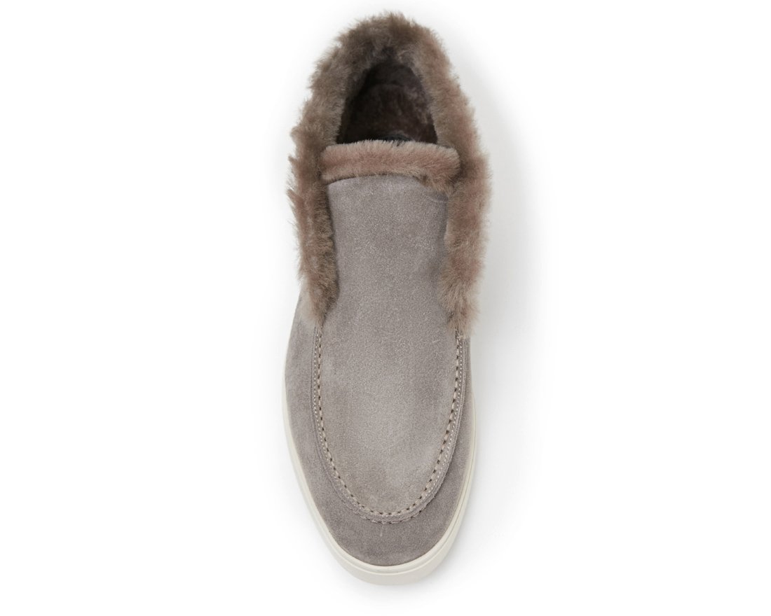 Зимние серые замшевые полуботинки - Image 4 of 4