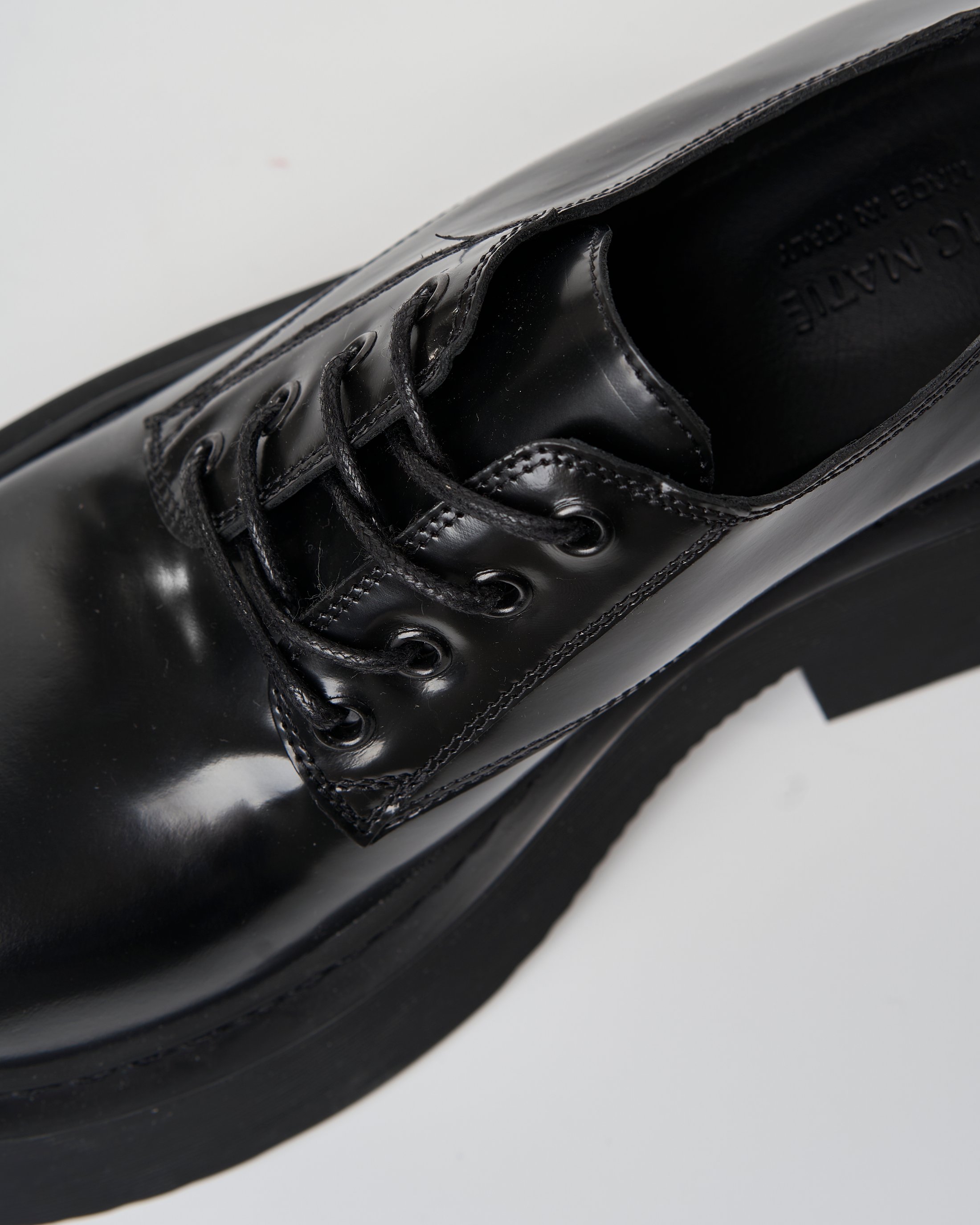 Черные кожаные полуботинки - Image 6 of 6