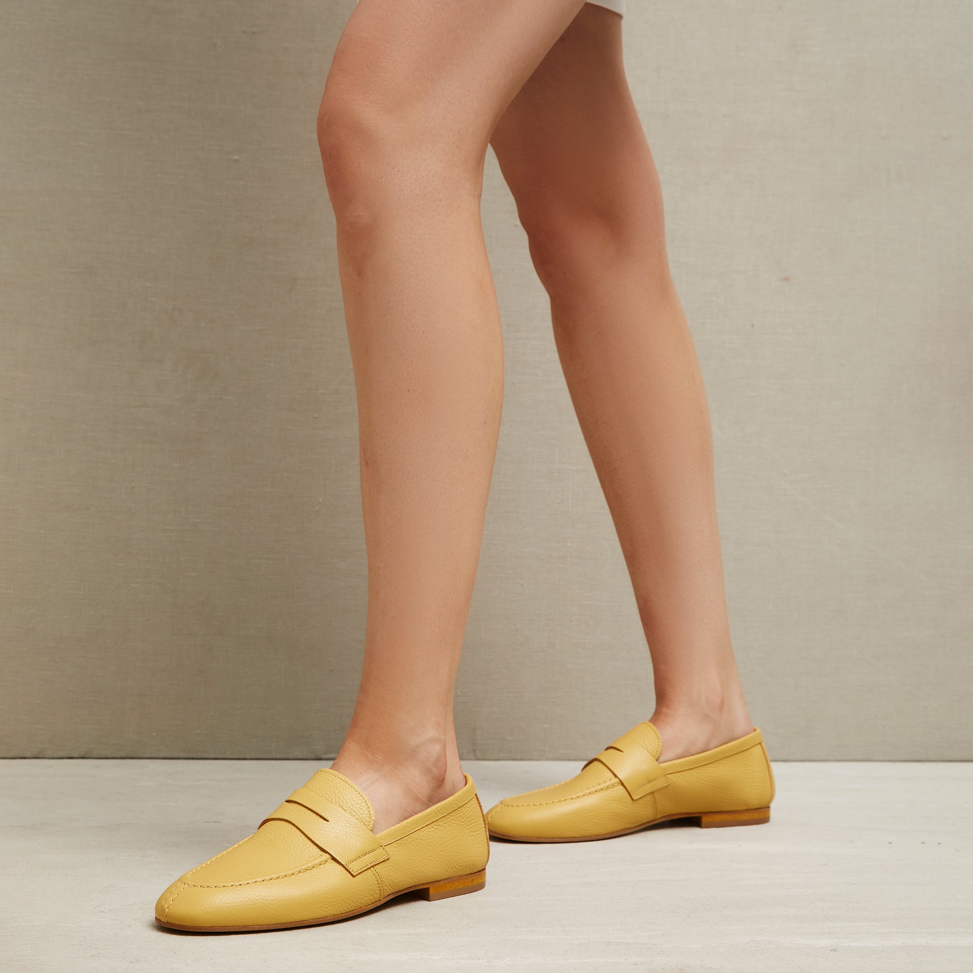 Желтые кожаные лоферы - Image 5 of 5