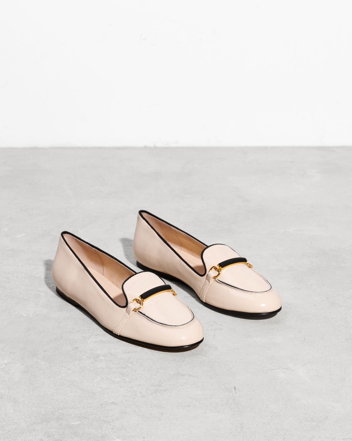 Светло-бежевые кожаные лоферы - Image 3 of 4