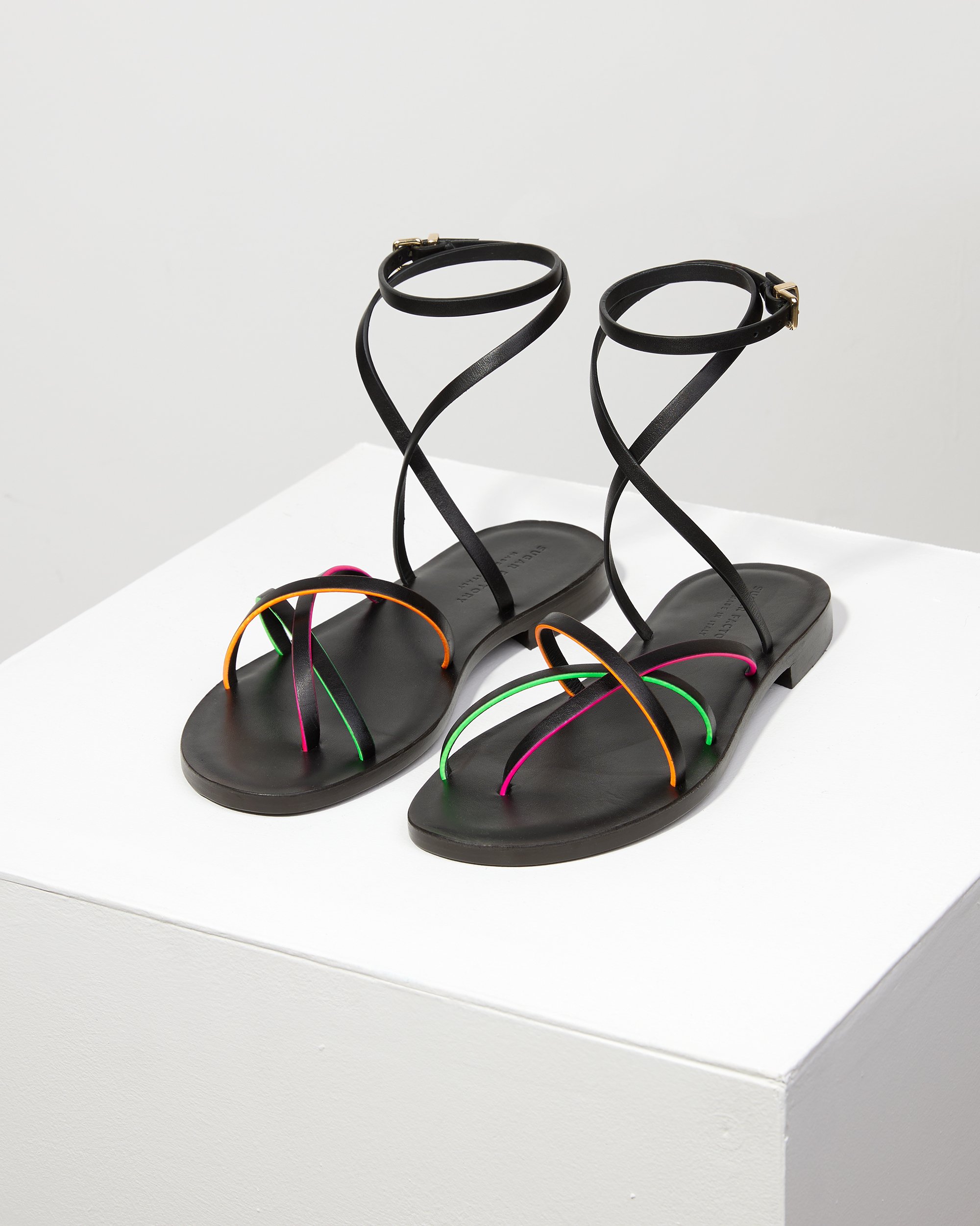 Черные кожаные босоножки - Image 3 of 6