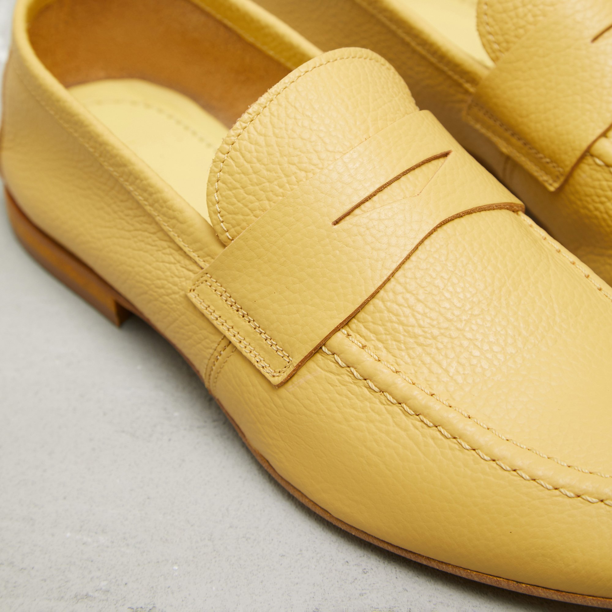 Желтые кожаные лоферы - Image 3 of 5