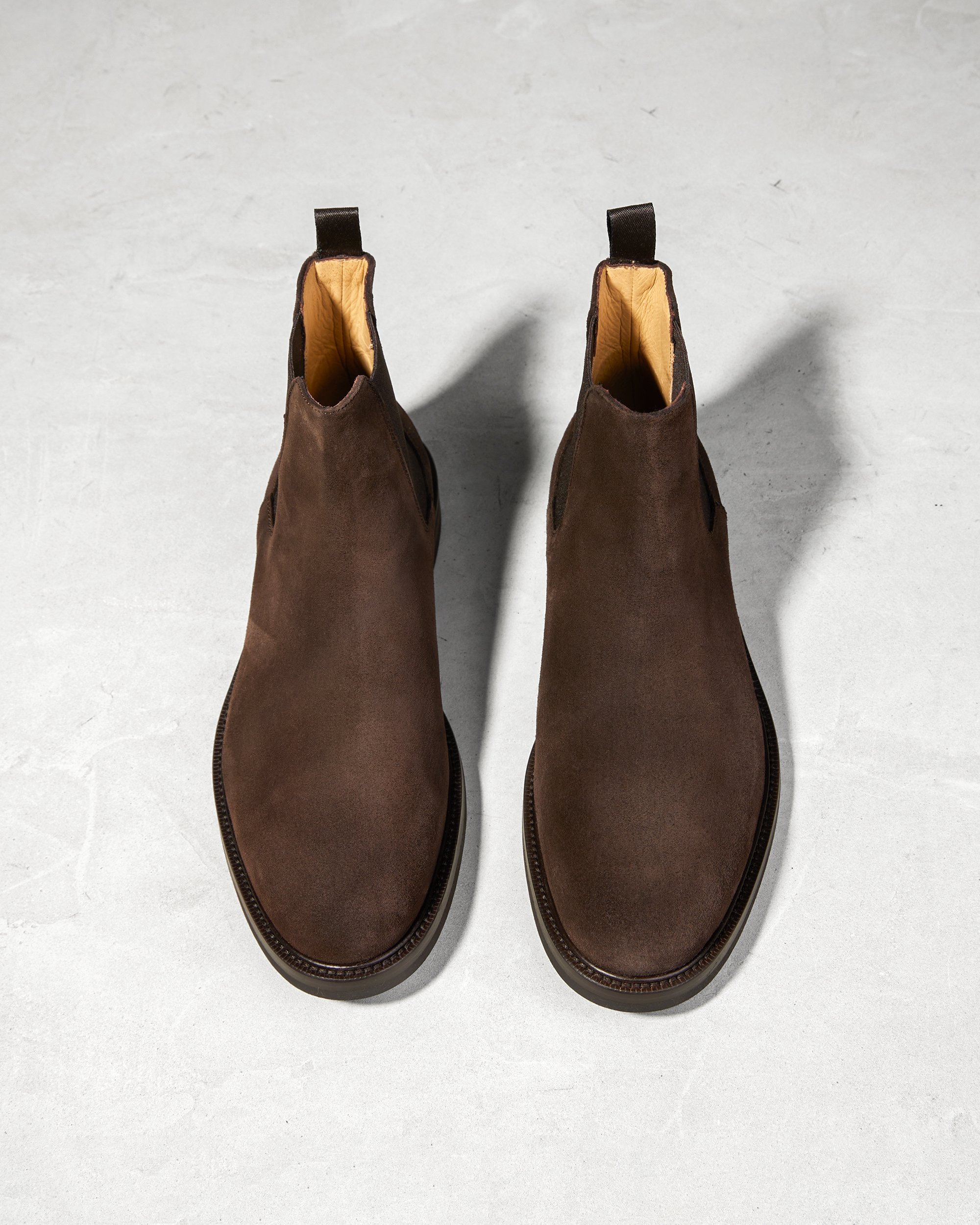 Темно-коричневые замшевые ботинки-челси - Image 2 of 5