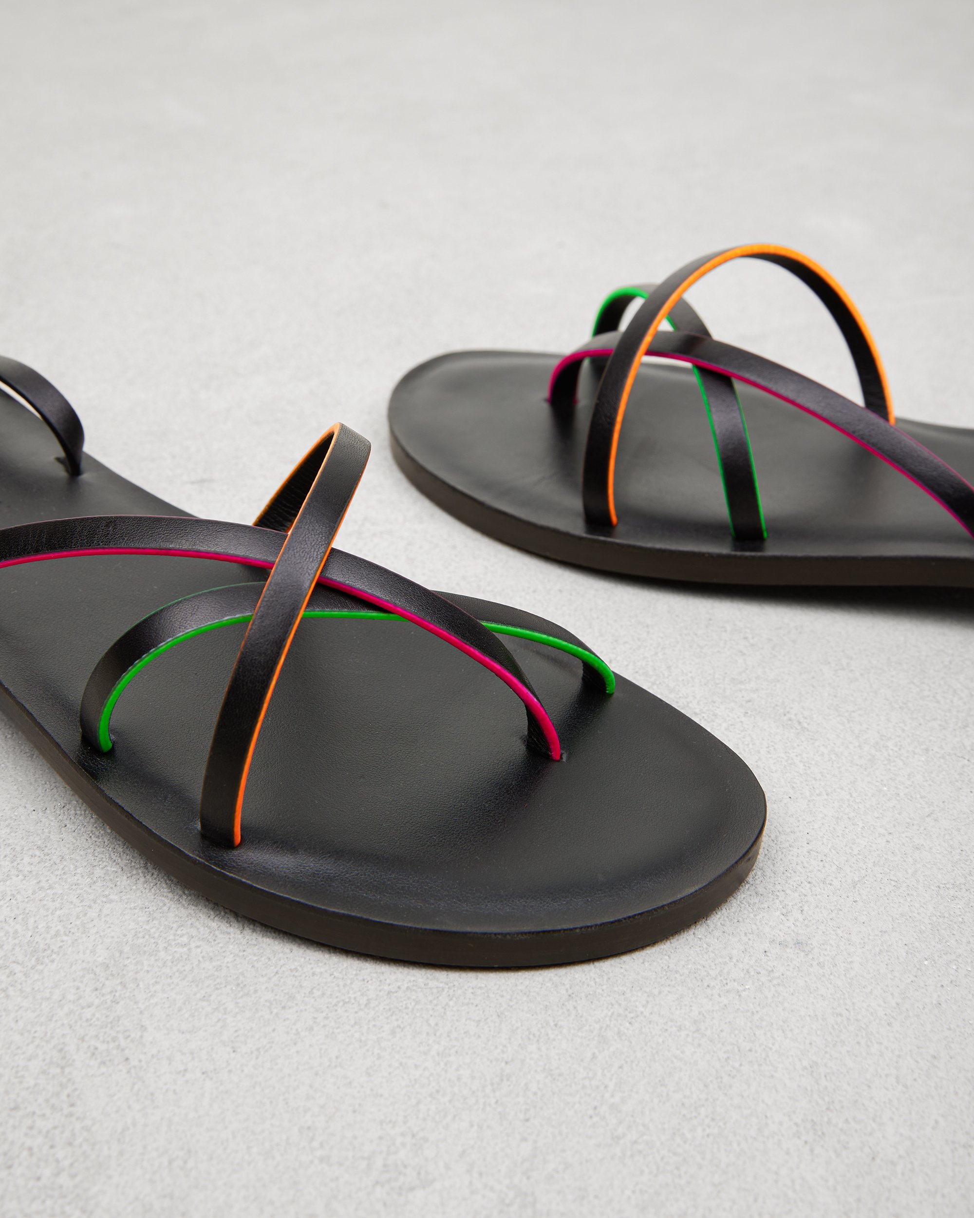 Черные кожаные босоножки - Image 4 of 6