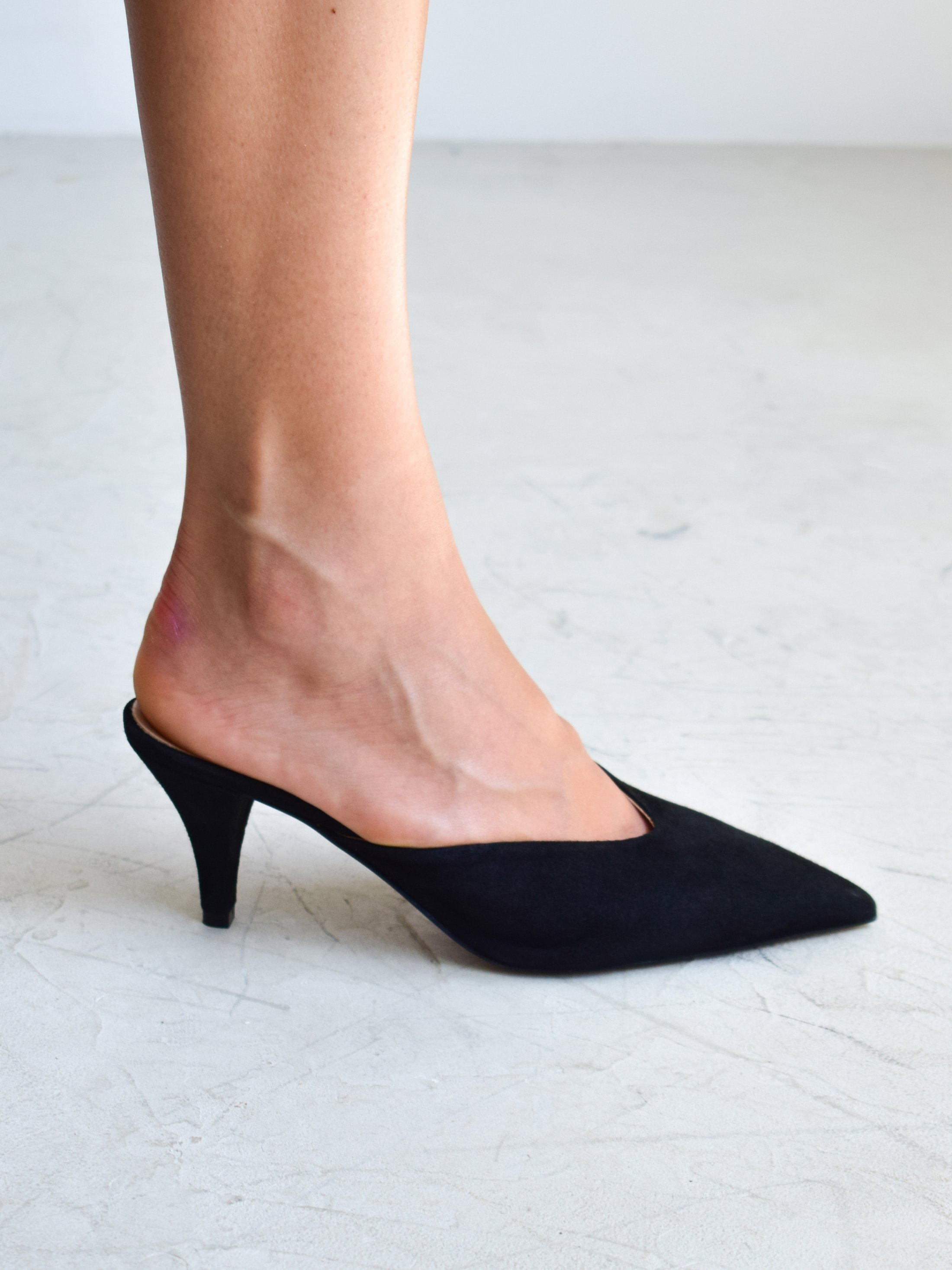 Черные замшевые мюли - Image 5 of 5