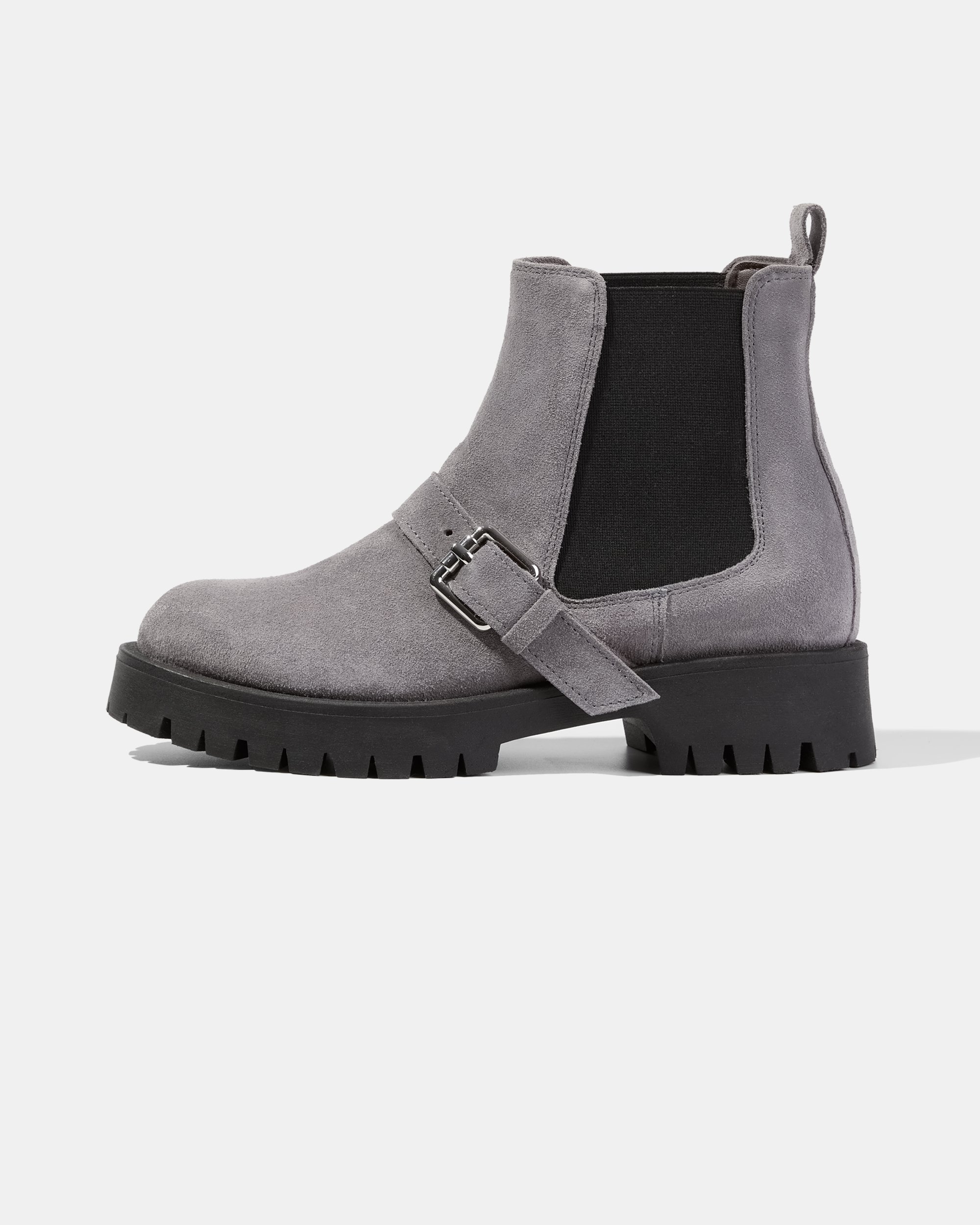 Серые замшевые челси - Main image