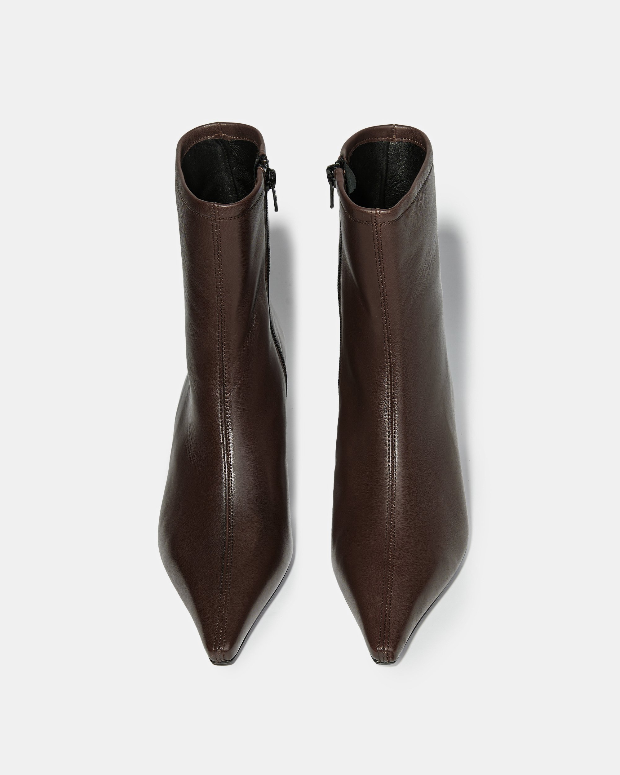 Темно-коричневые кожаные ботильоны - Image 3 of 5