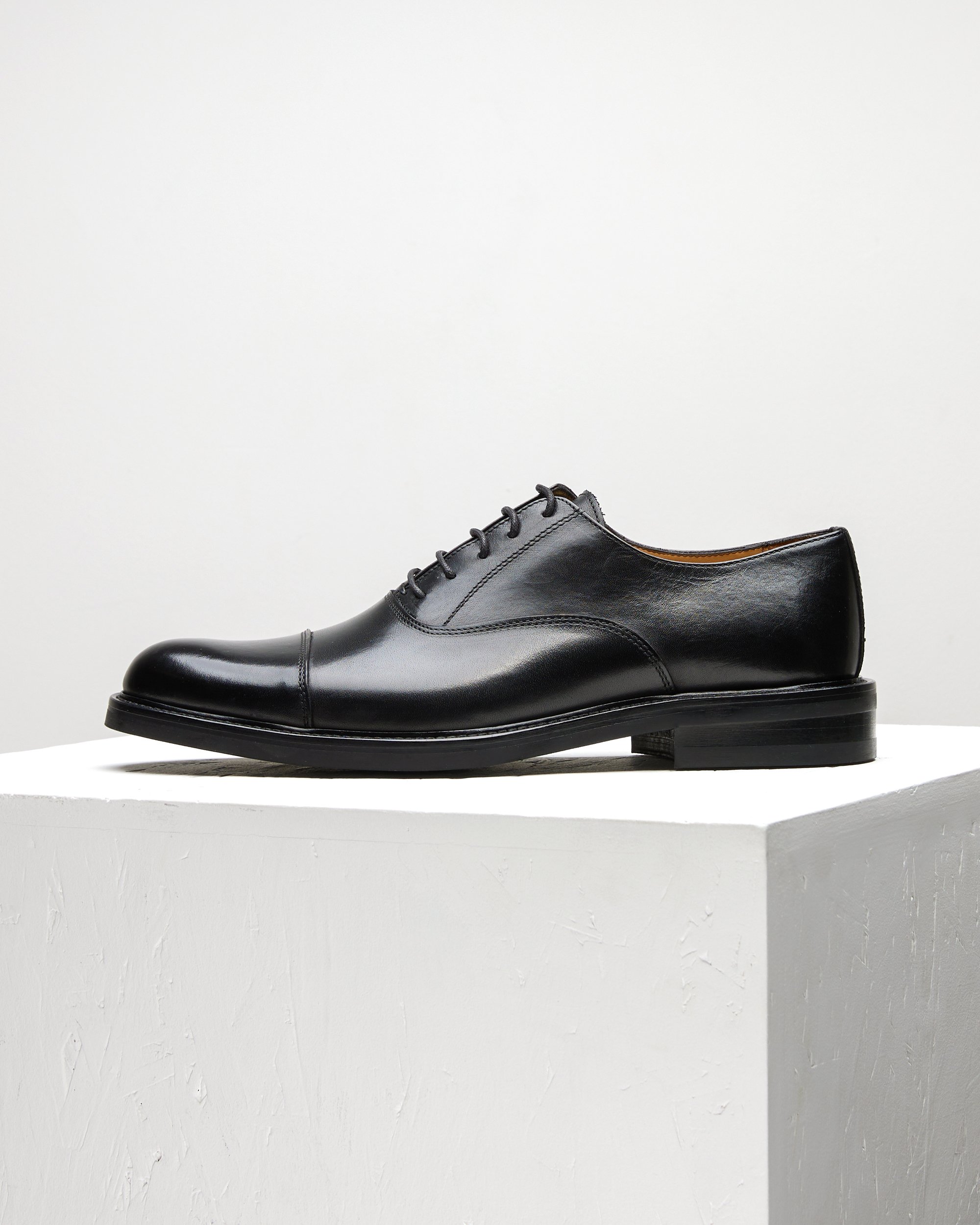 Черные кожаные мужские туфли - Main image