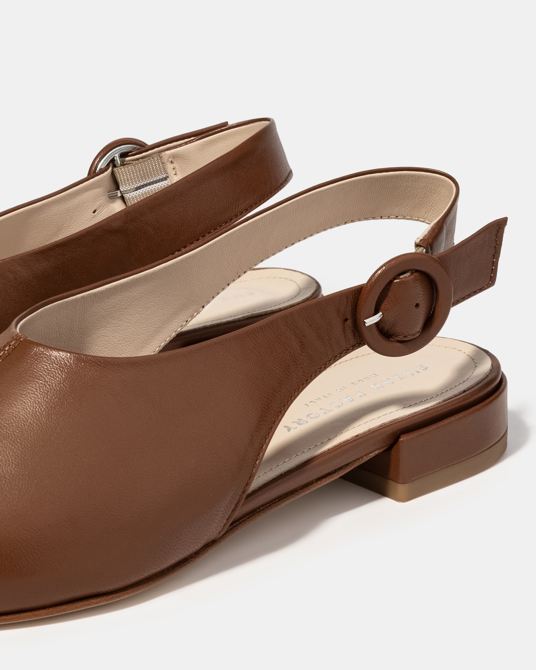 Коричневые туфли на низком каблуке - Image 4 of 5