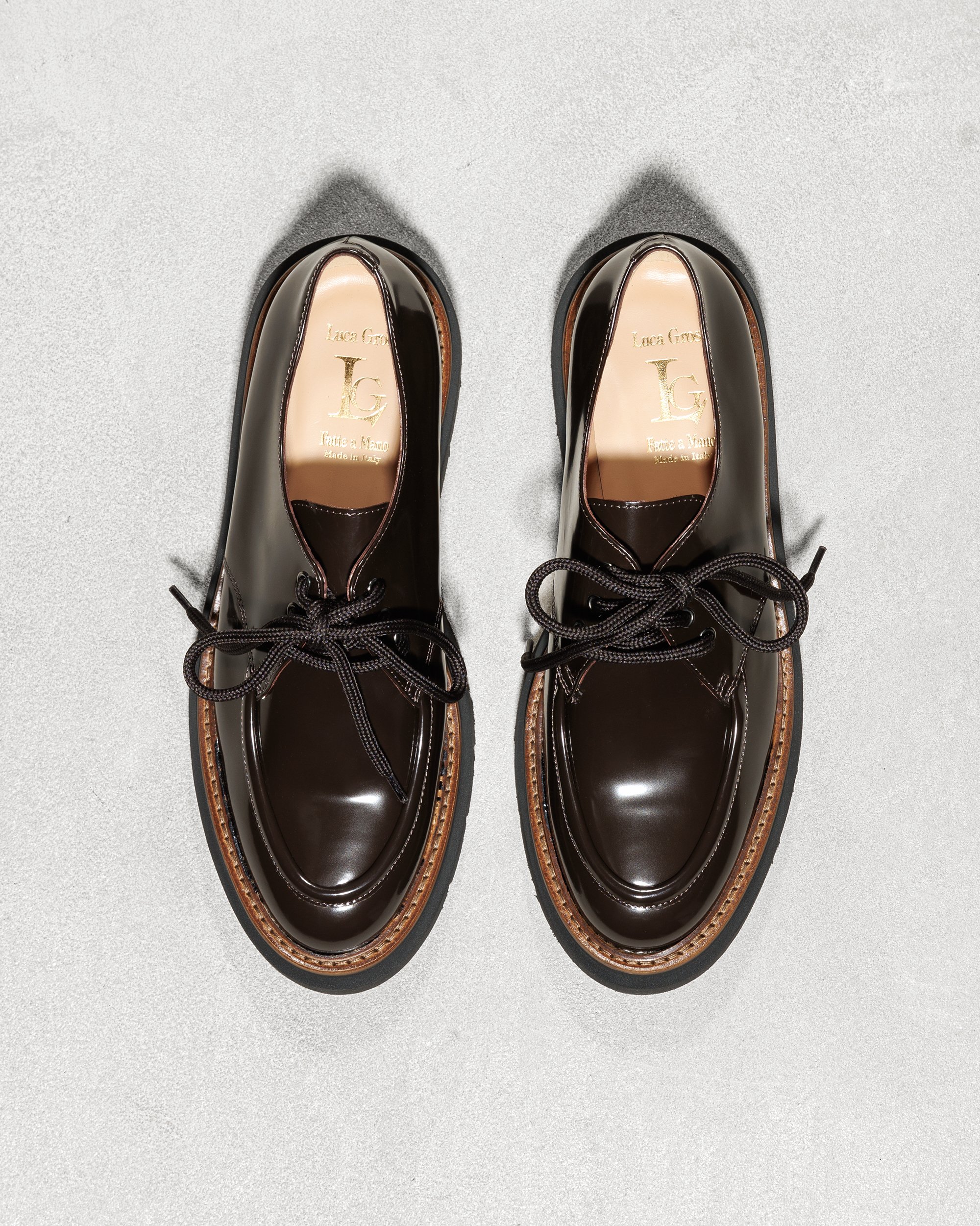 Кожаные лаковые полуботинки - Image 3 of 6