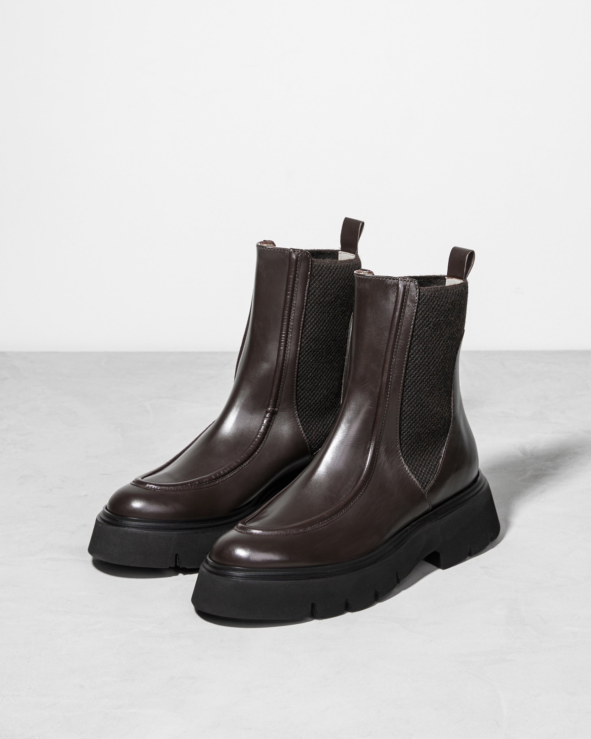 Темно-коричневые кожаные ботинки - Image 2 of 6