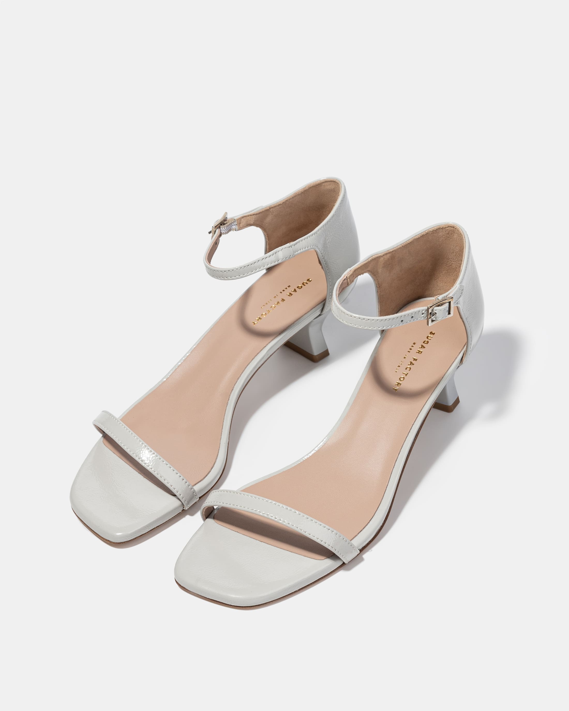 Cерые кожаные босоножки - Image 2 of 4