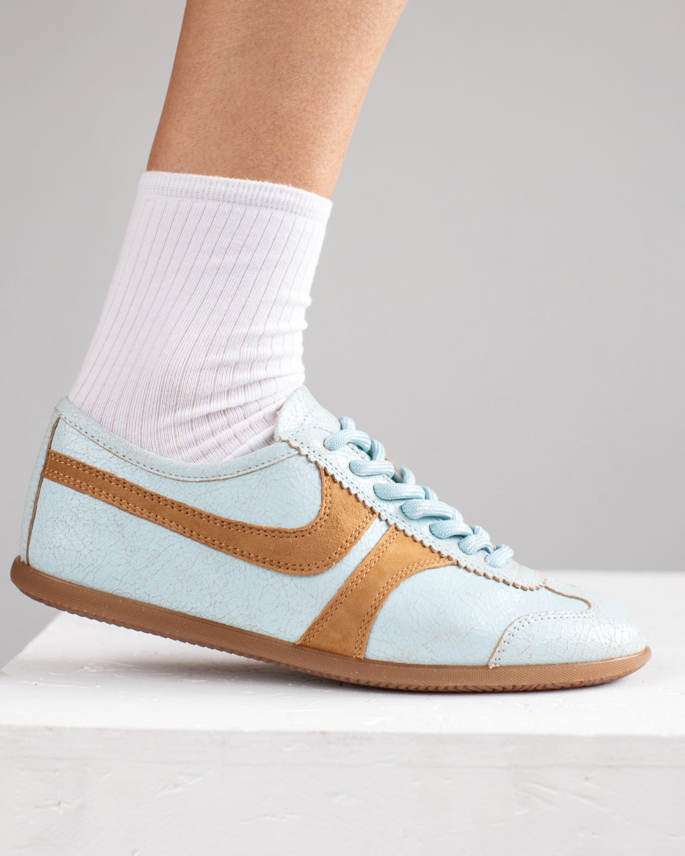 Голубые кожаные кеды - Image 5 of 5