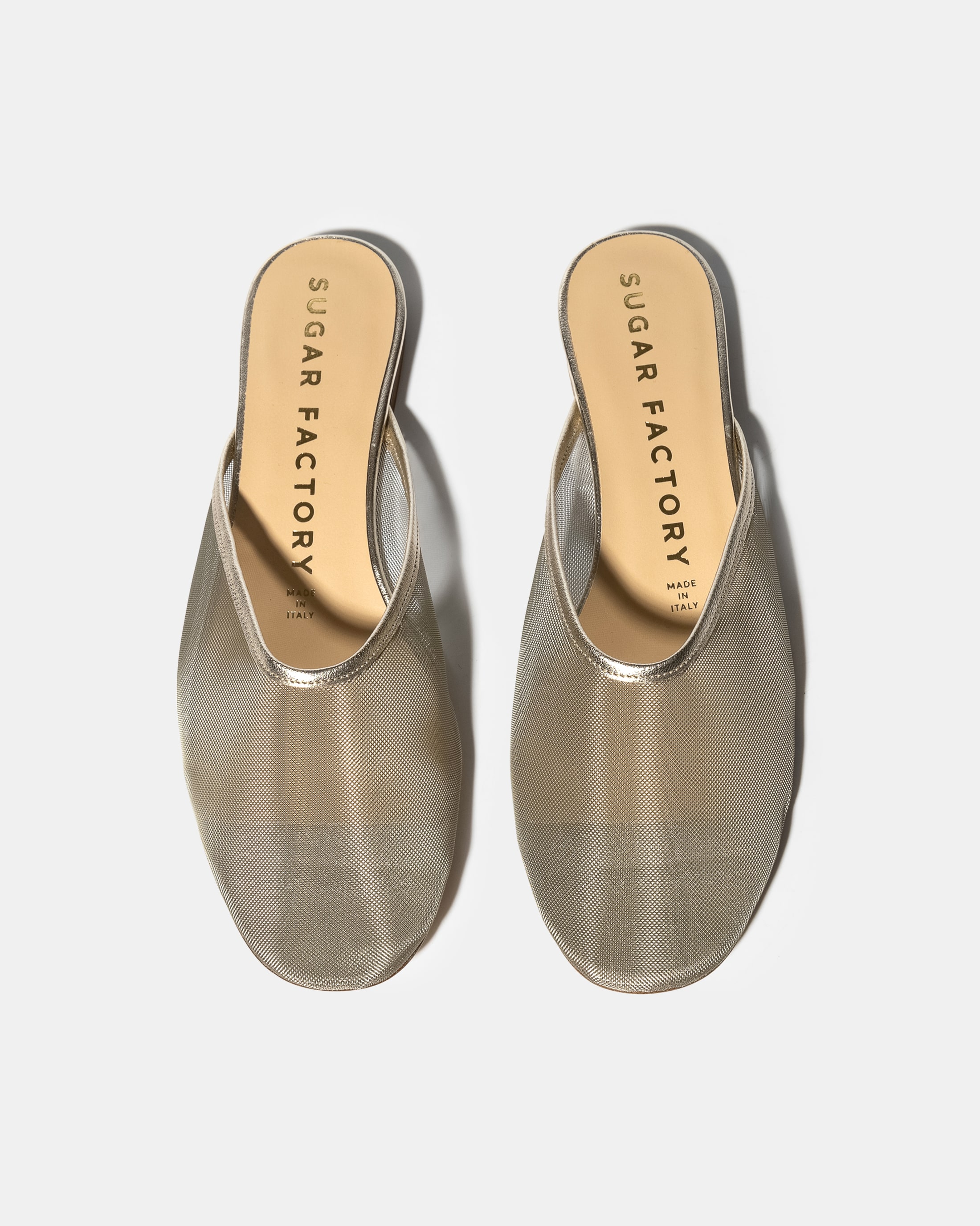 Серебристые слиперы из текстильной сетки - Image 3 of 5