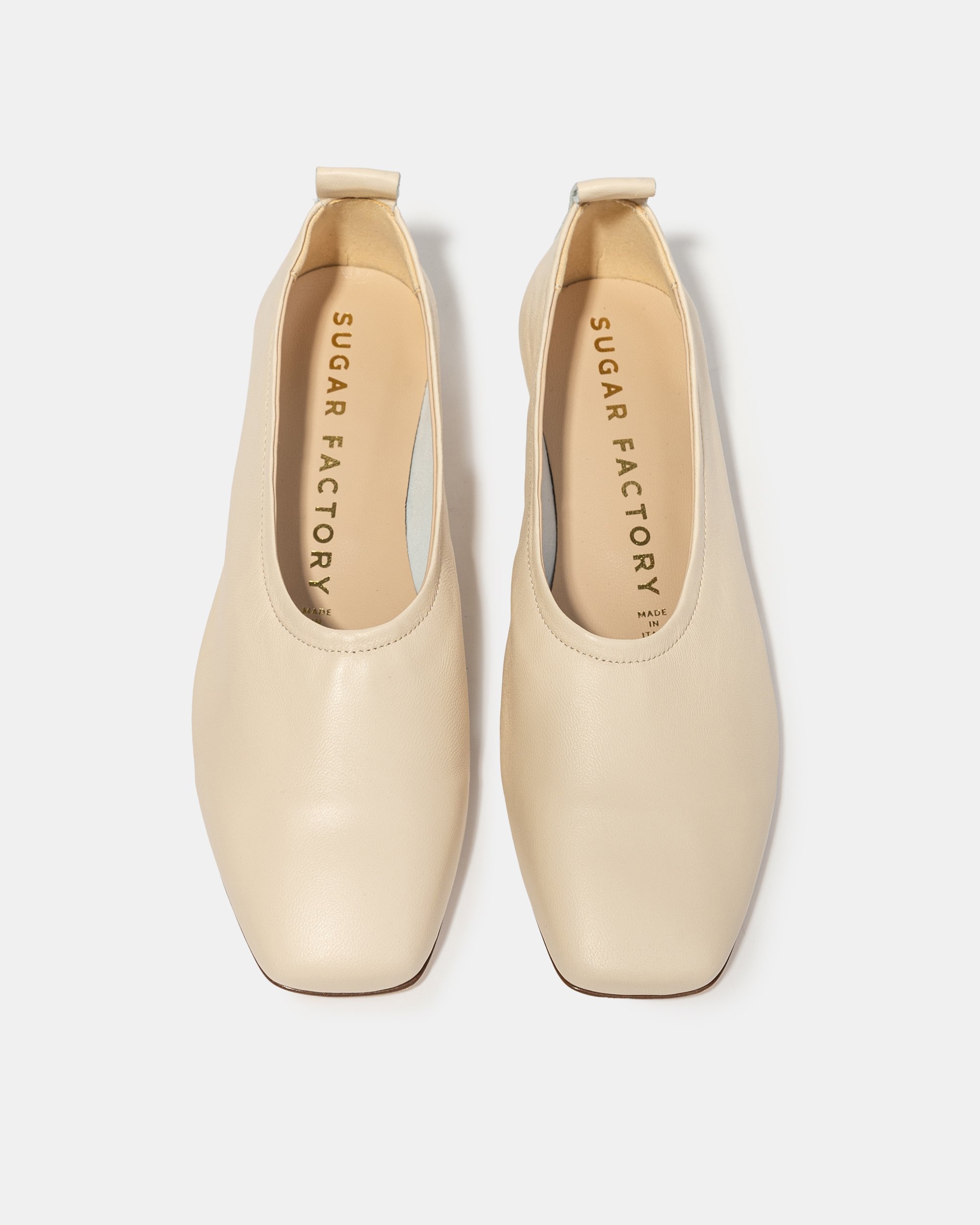 Кремово-бежевые балетки из натуральной кожи - Image 3 of 5