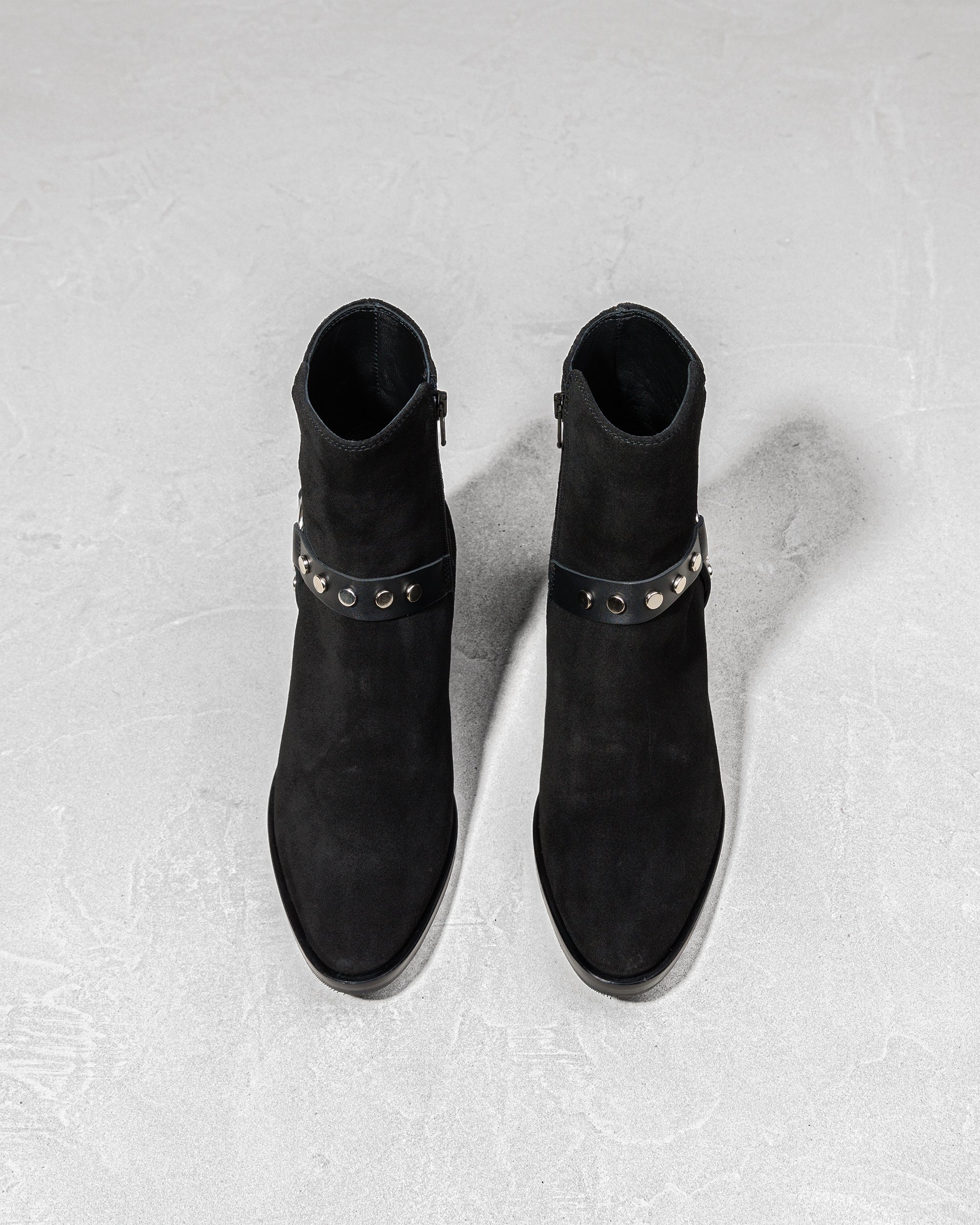 Черные ботильоны из замши на каблуке - Image 3 of 5