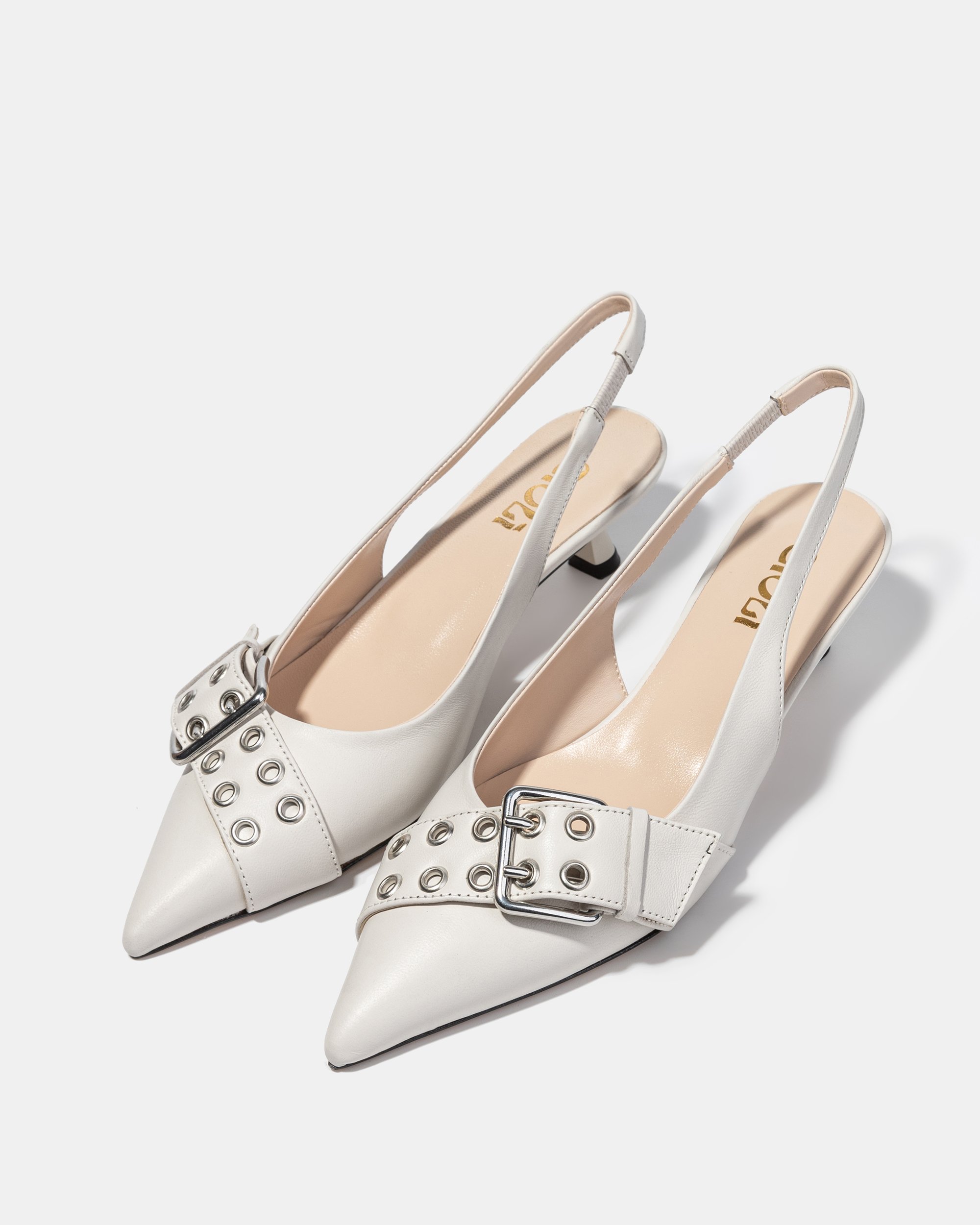 Белые туфли на каблуке - Image 2 of 5