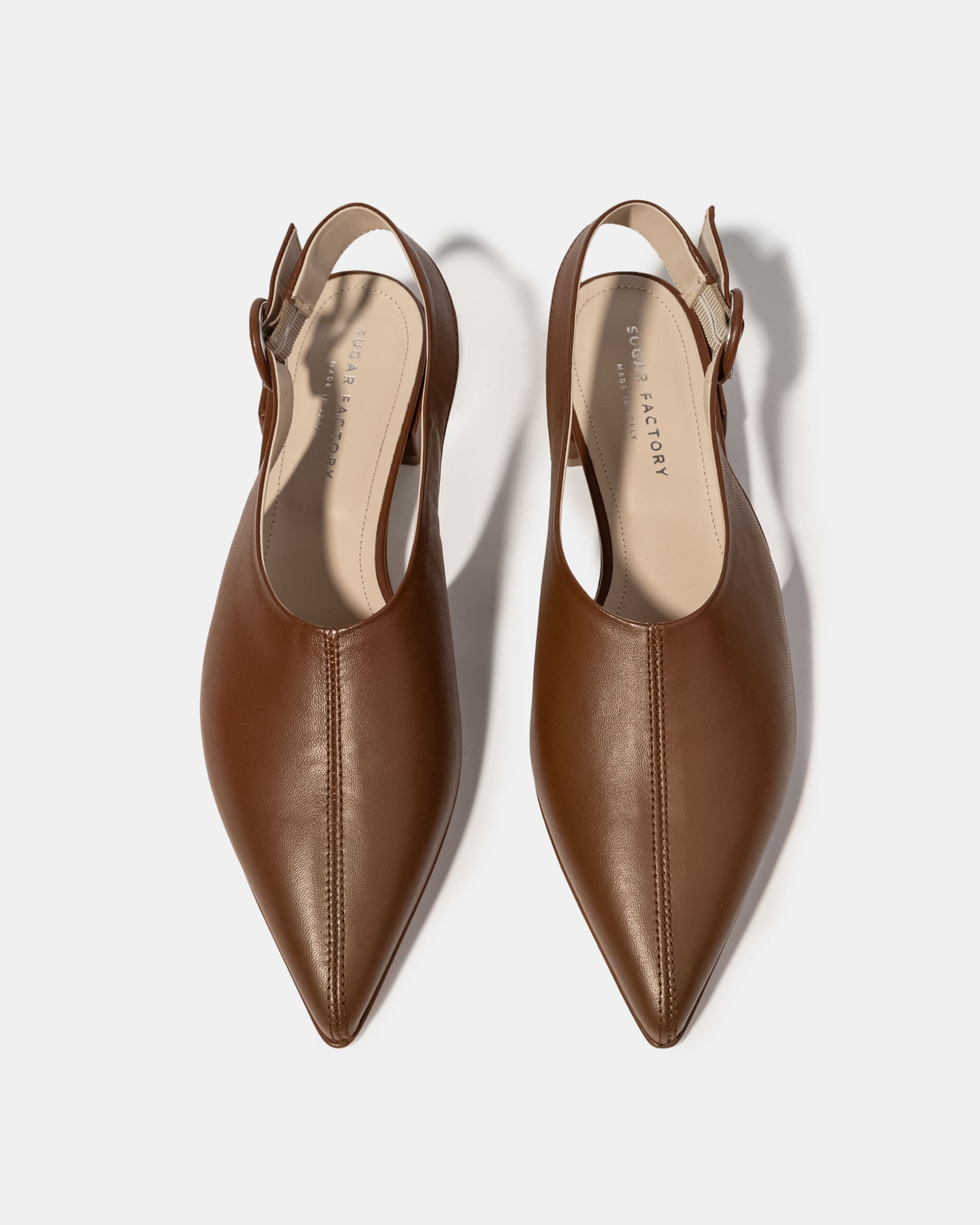 Коричневые туфли на низком каблуке - Image 3 of 5