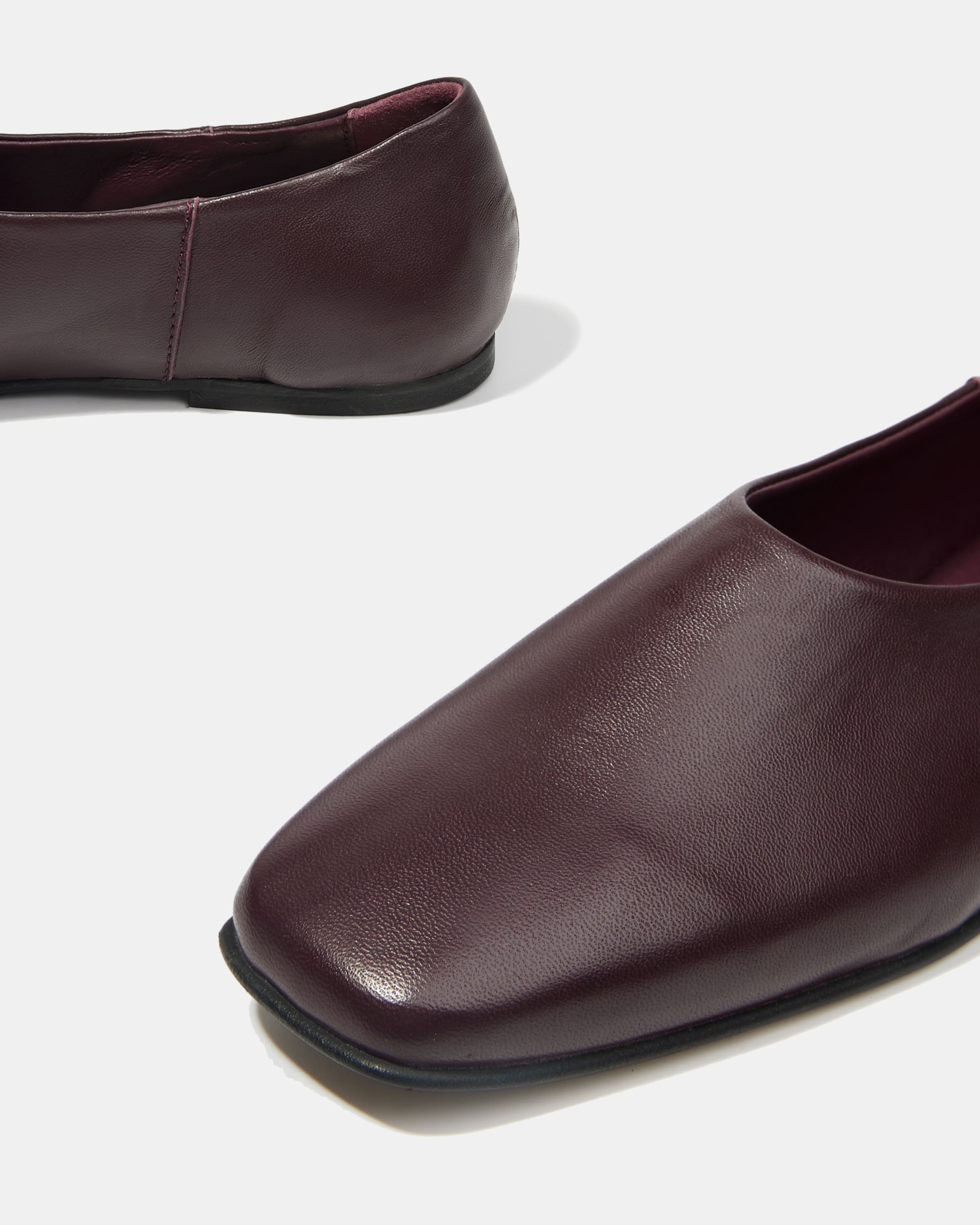 Бордовые Туфли из Натуральной Кожи