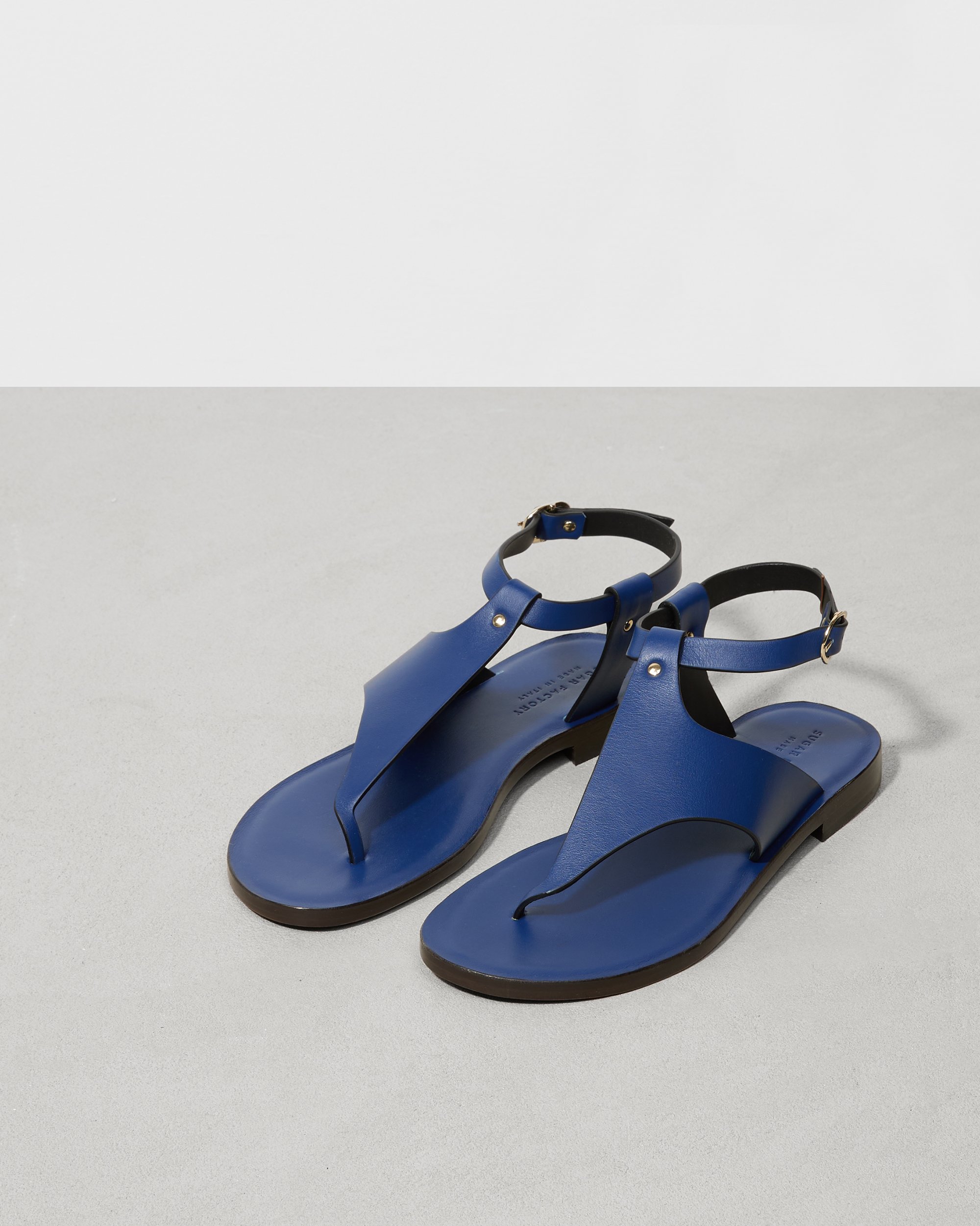 Синие кожаные сандалии - Image 3 of 6