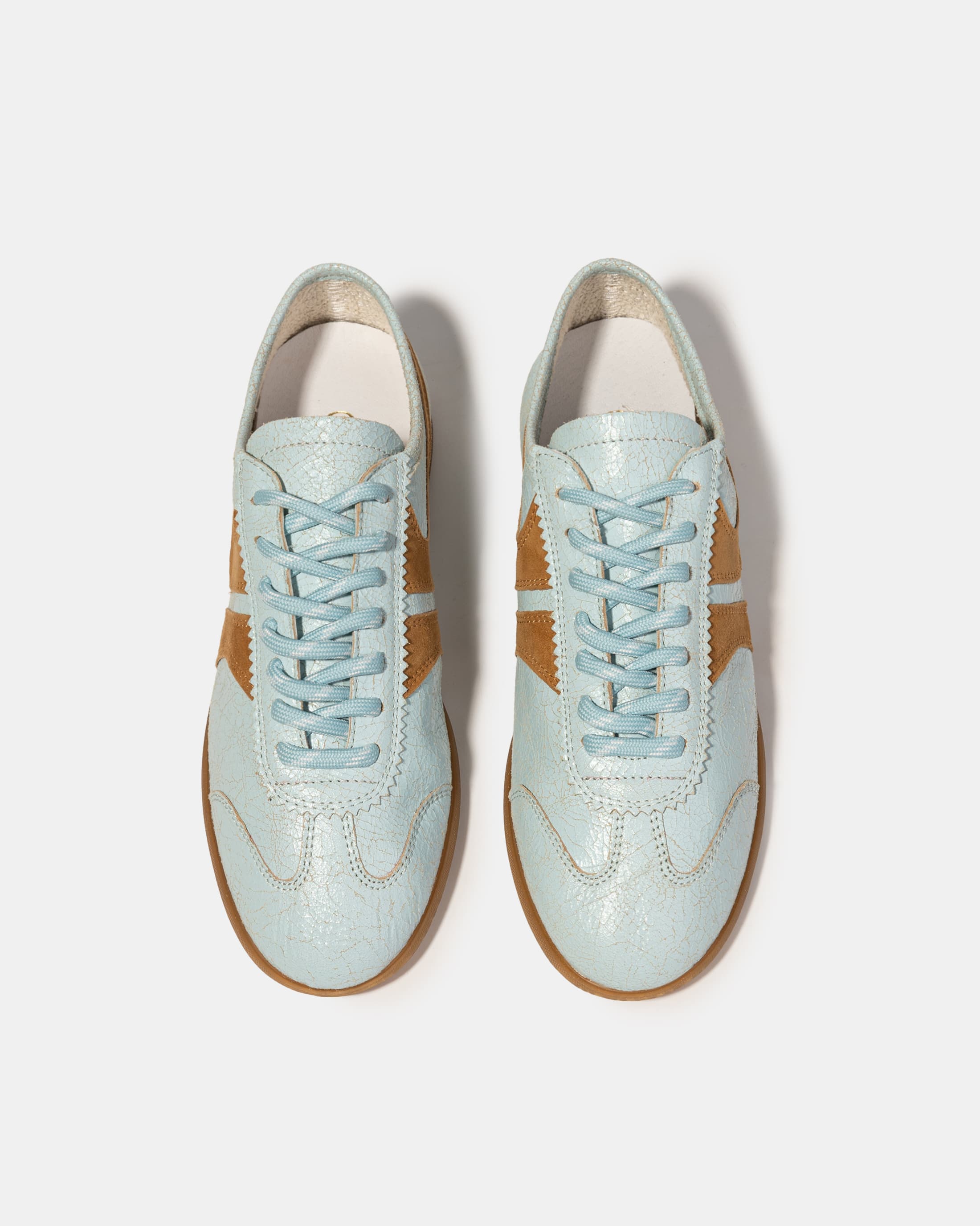 Голубые кожаные кеды - Image 3 of 5