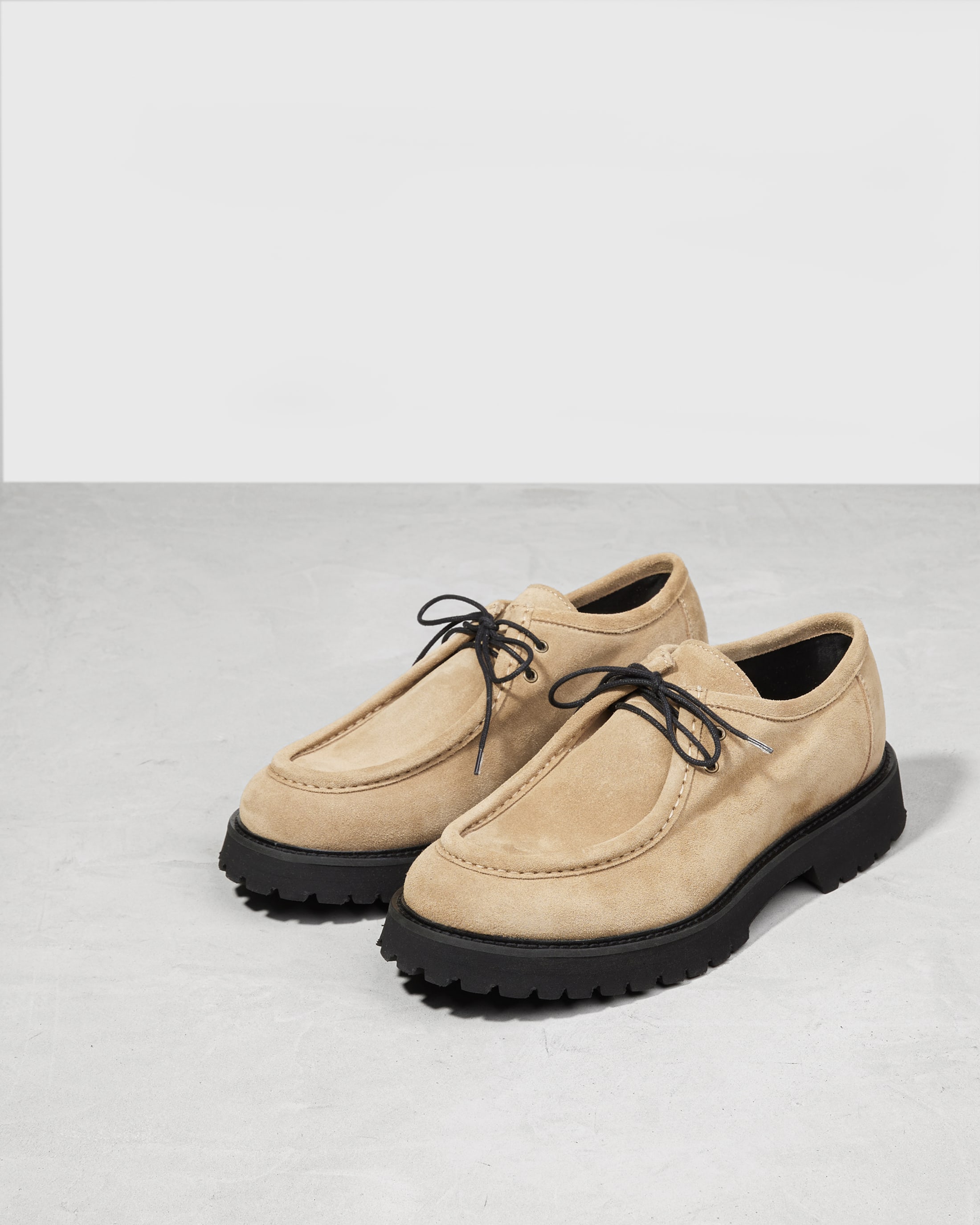 Бежевые замшевые полуботинки - Image 3 of 5