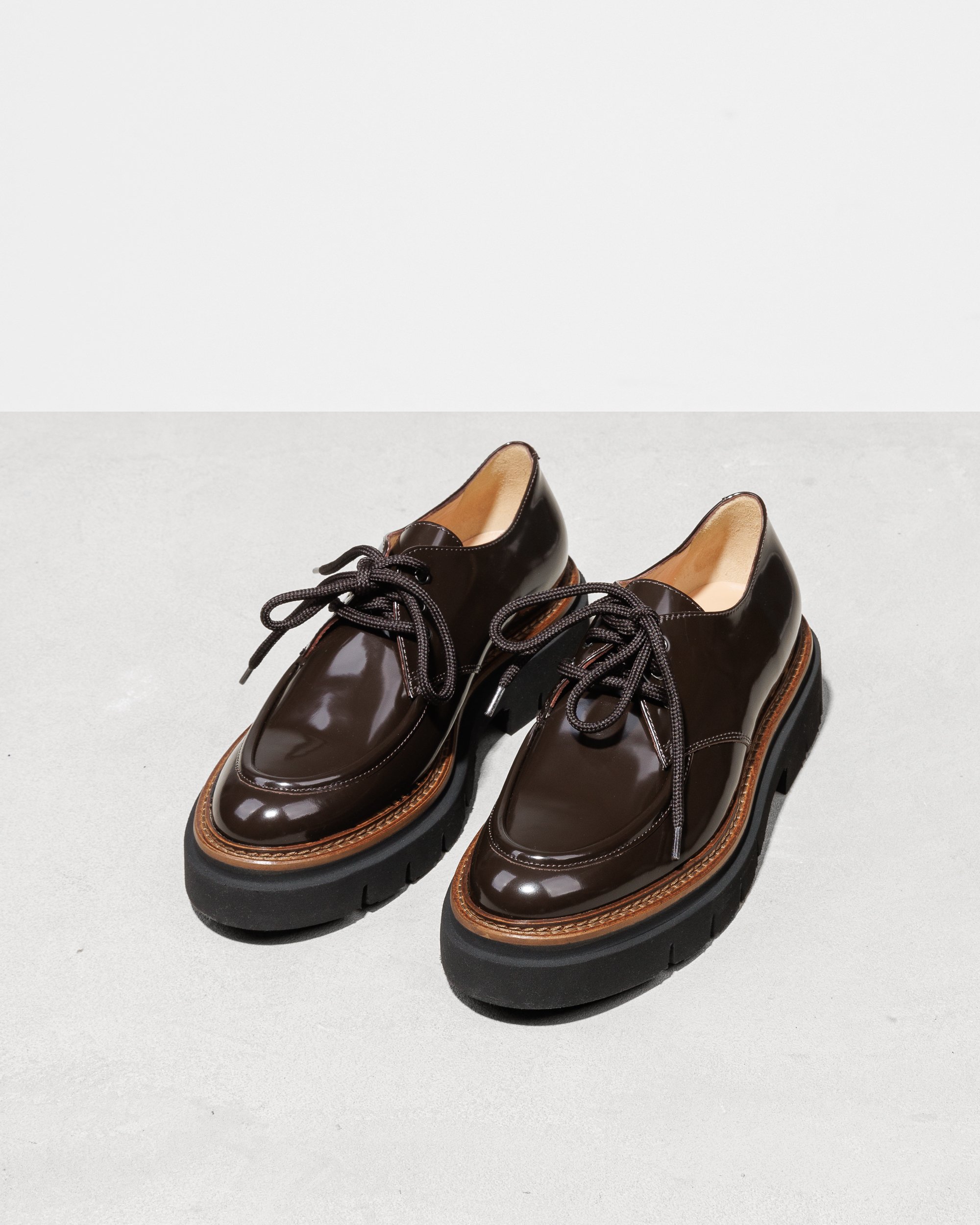 Кожаные лаковые полуботинки - Image 4 of 6