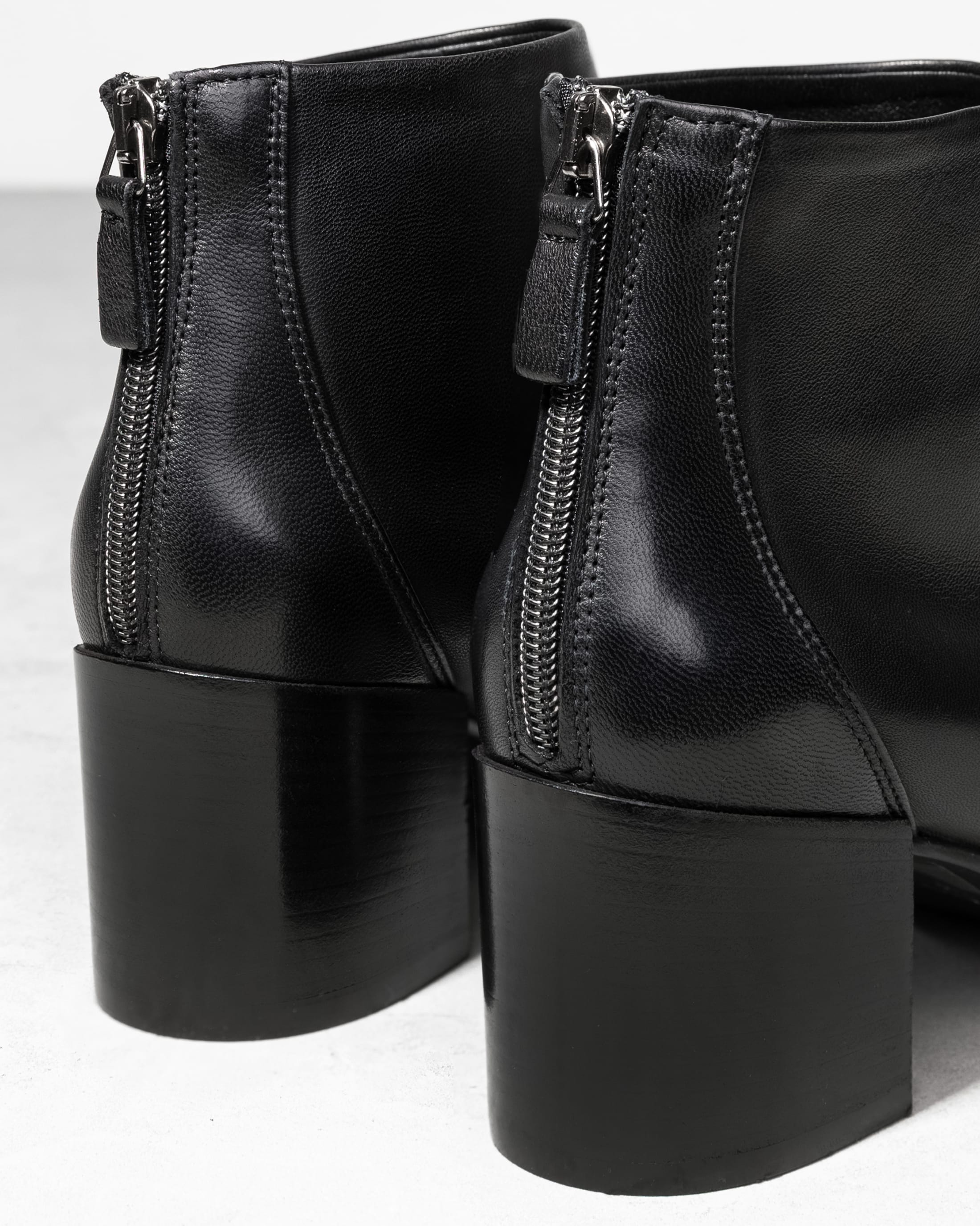 Черные ботильоны из натуральной кожи - Image 4 of 5