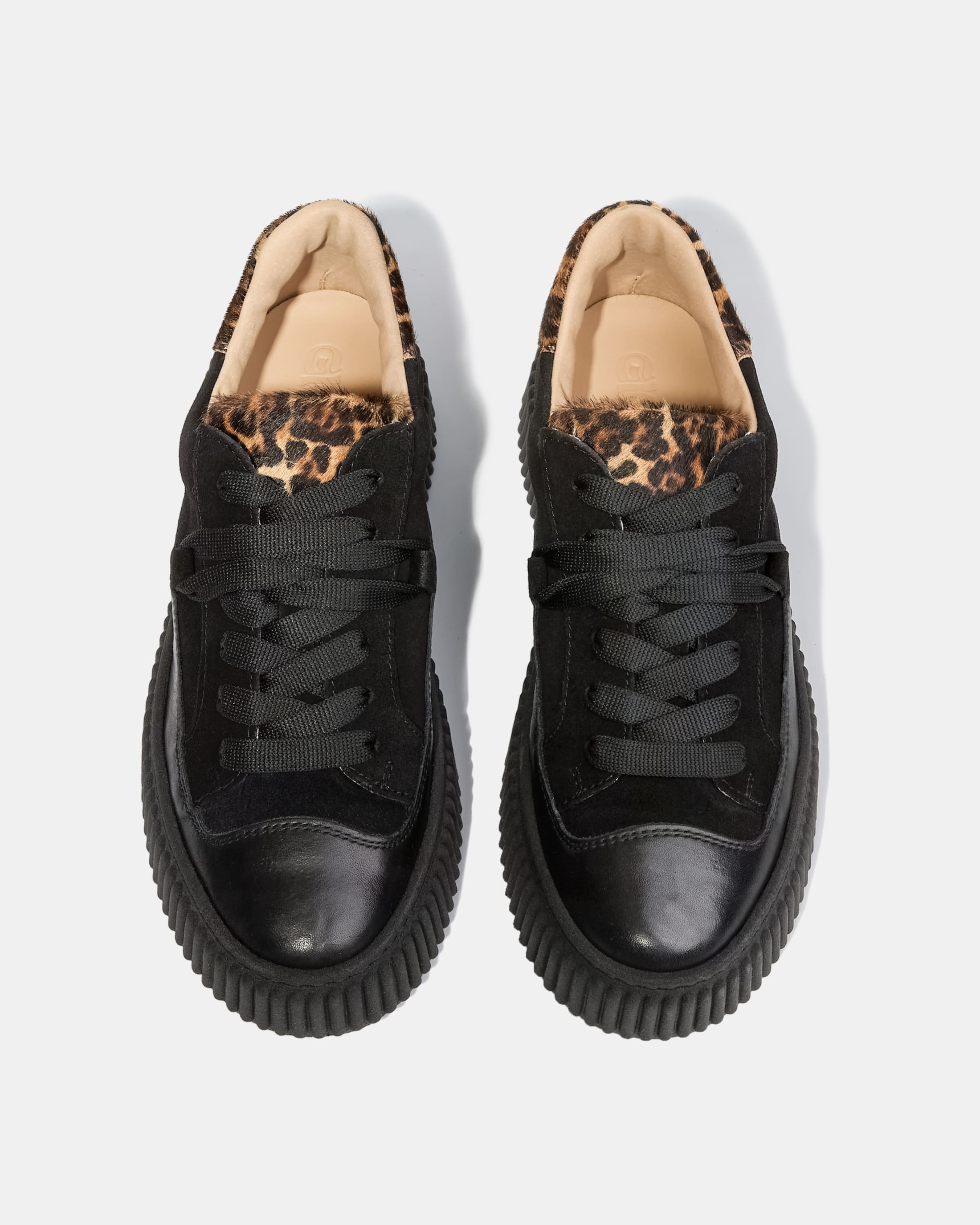 Черные кеды из натуральной кожи